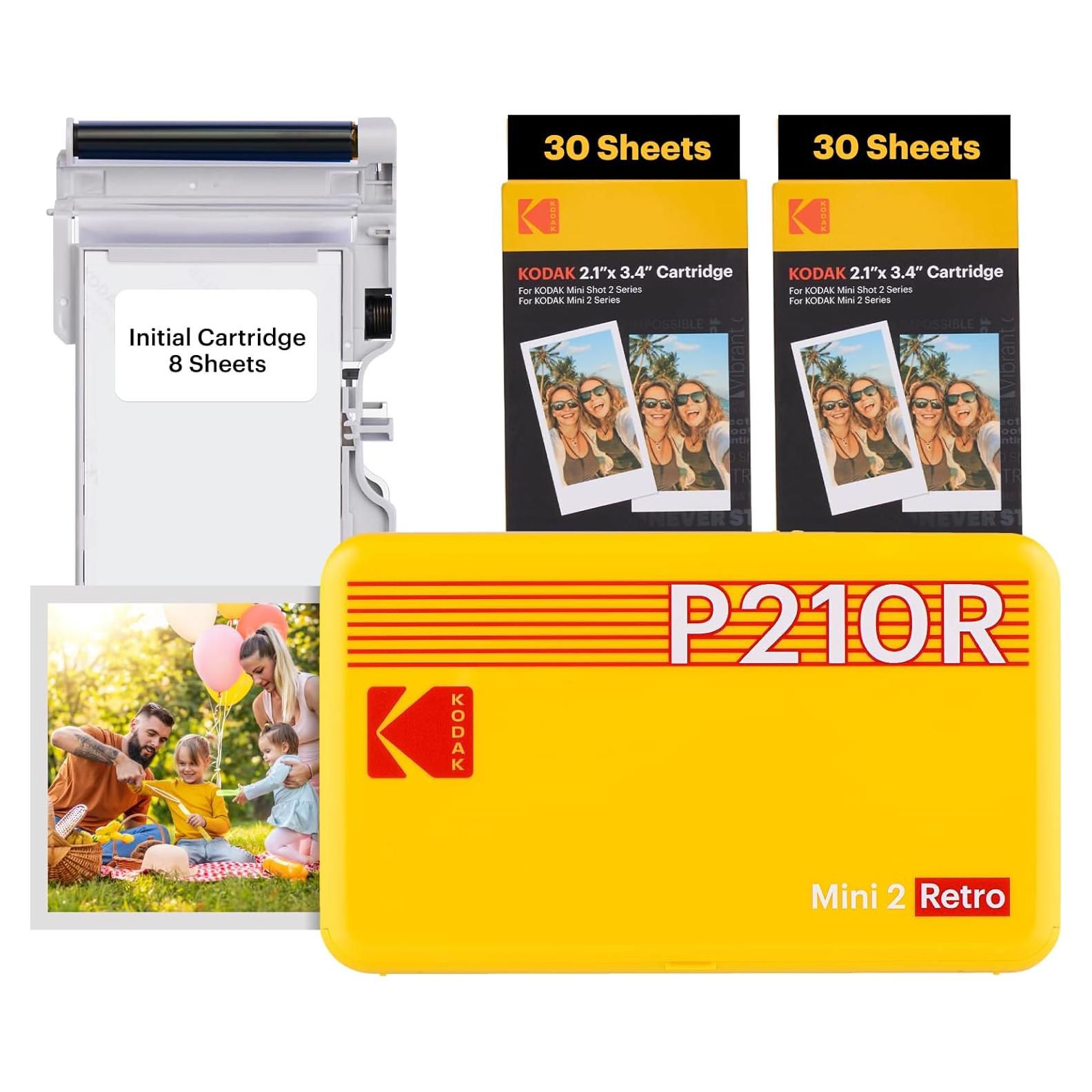 Impresora de Fotos Portátil KODAK Mini 2 Retro 5.3x8.6 cm