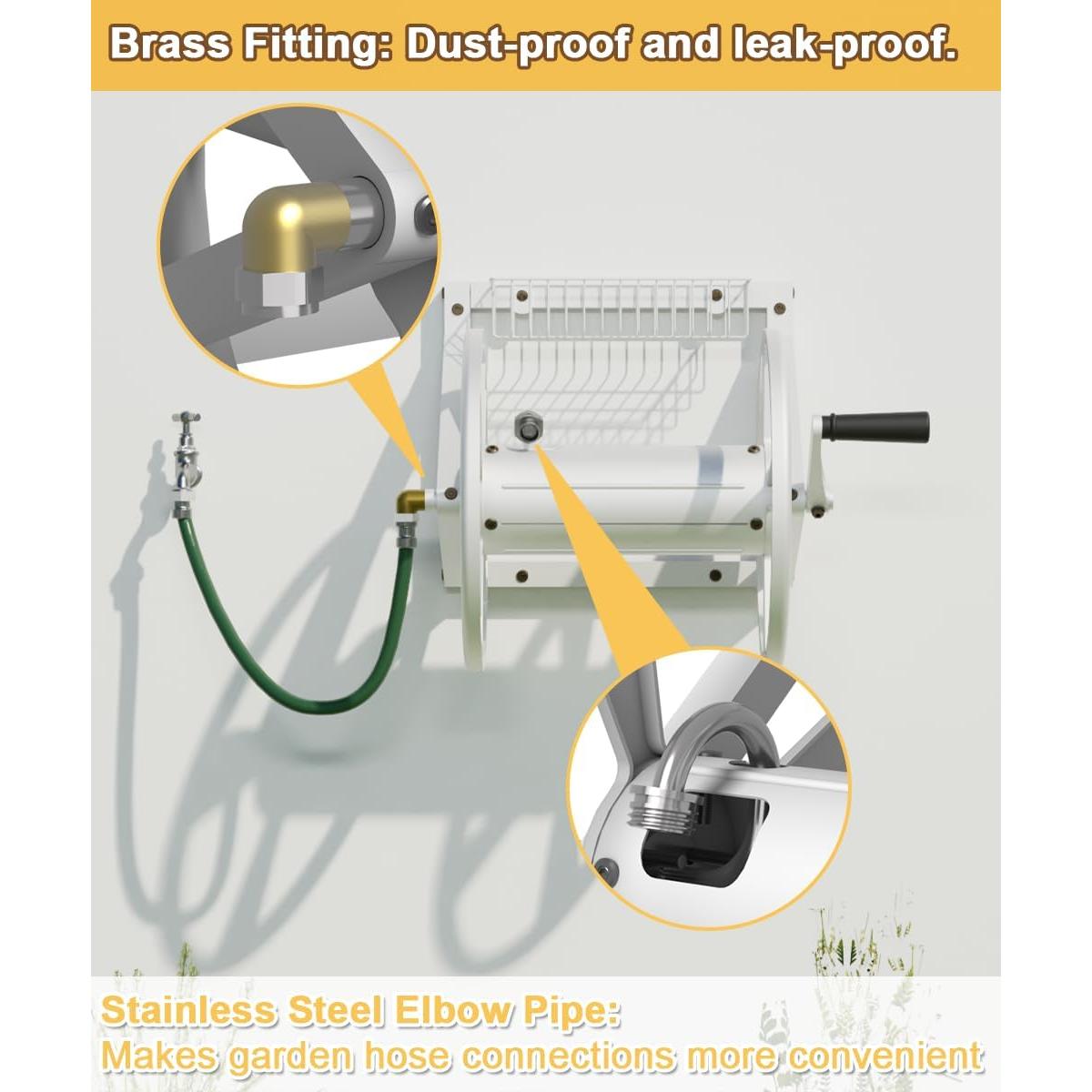 Carrete de Manguera de Jardín Artigarden Montaje en Pared 38.1m