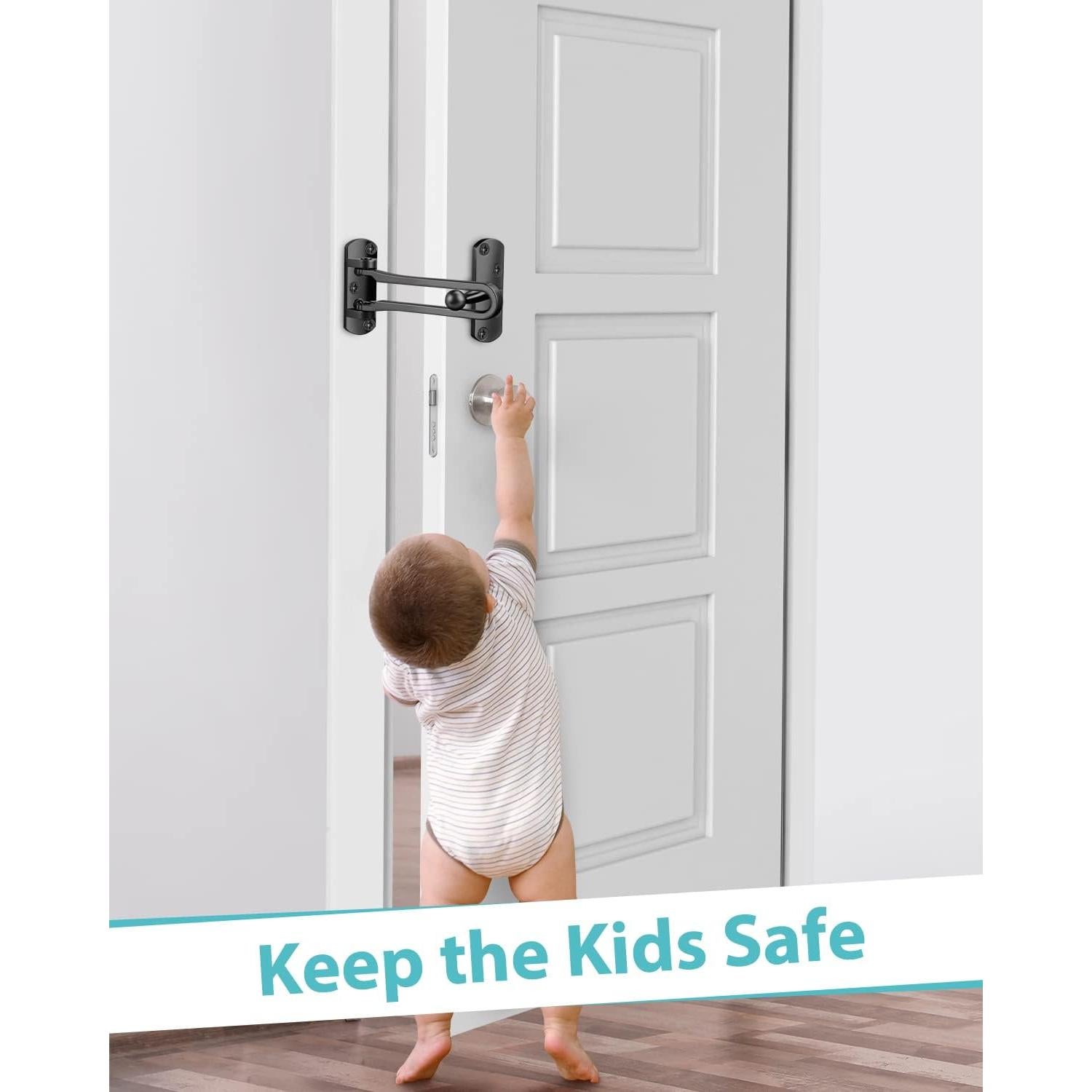 Cerradura de Barra Oscilante CRANACH Negra - Seguridad para Puertas