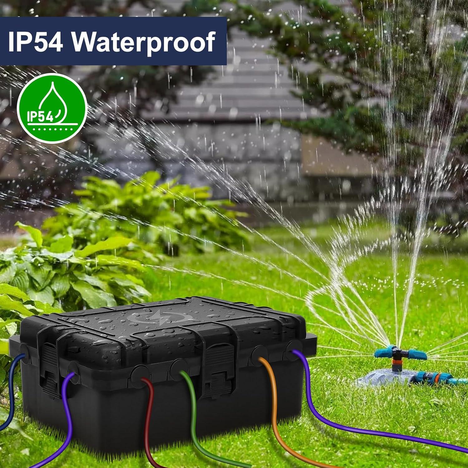 Caja Eléctrica Exterior Impermeable OUTDSPLY IP54 Negra 30.48x22.86cm