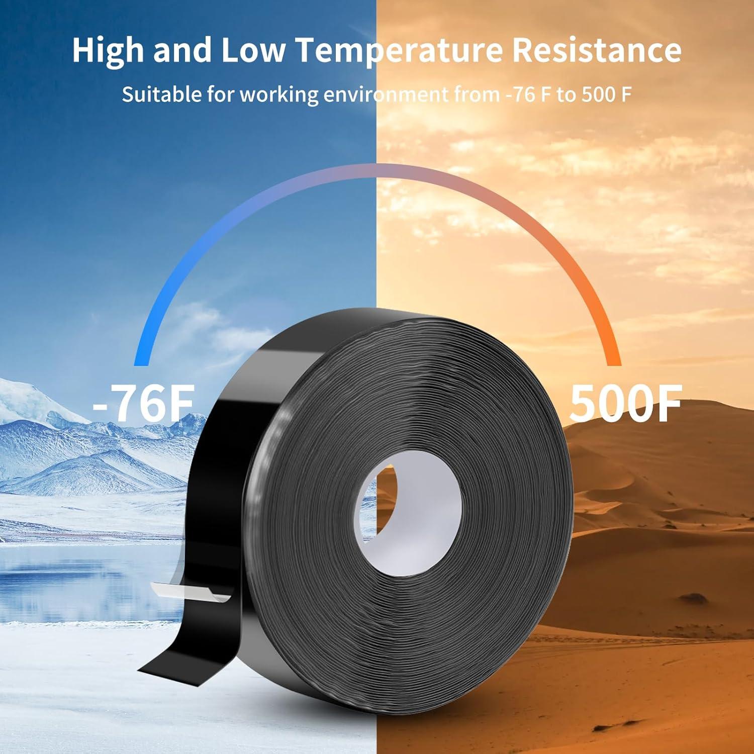 Cinta de Rescate Auto-Fusionante Copatocacy 2.54cm x 10.06m Negra