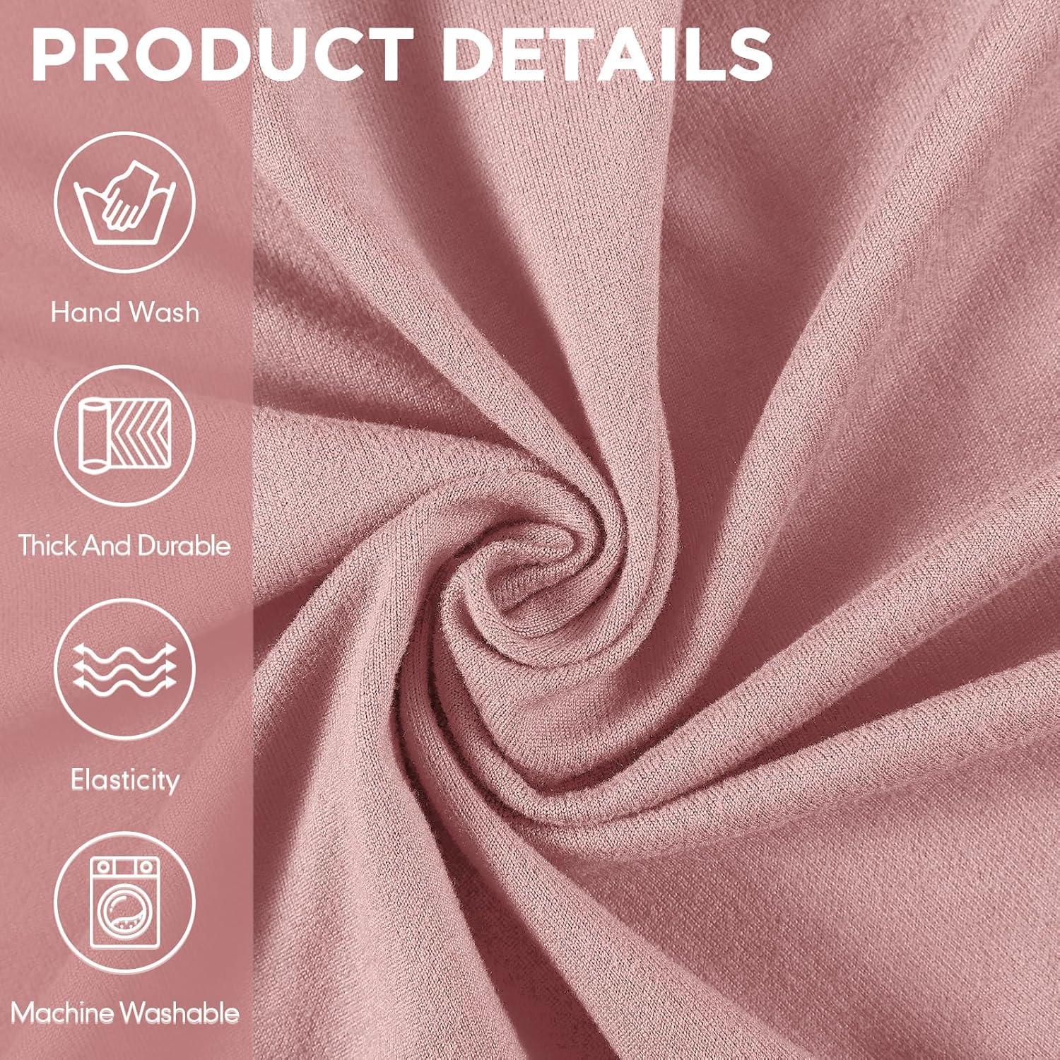 Juego de Fundas para Sofá Peryiter 3 Piezas Rosa Claro