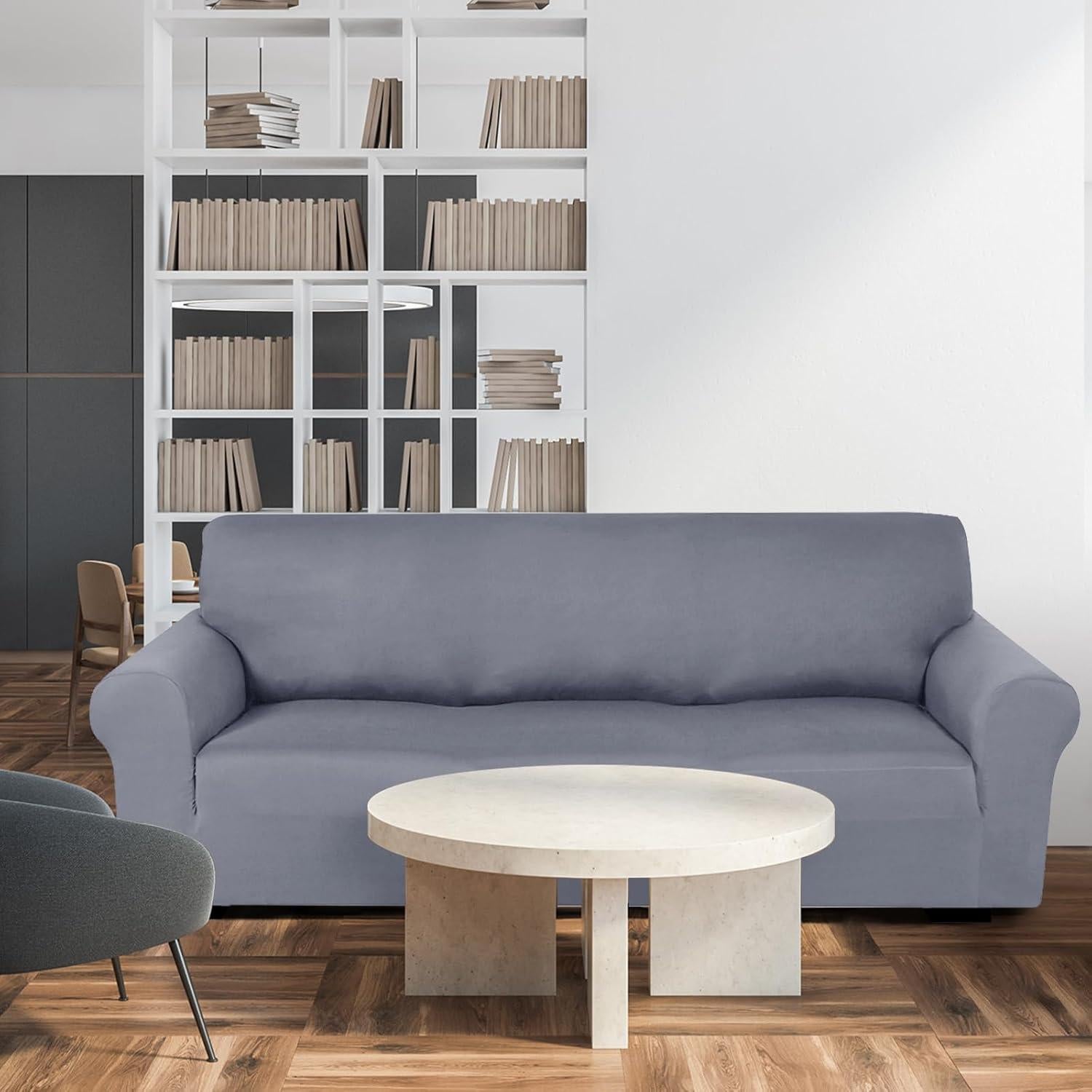 Juego de Fundas para Sofá Peryiter 3 Piezas Gris Claro