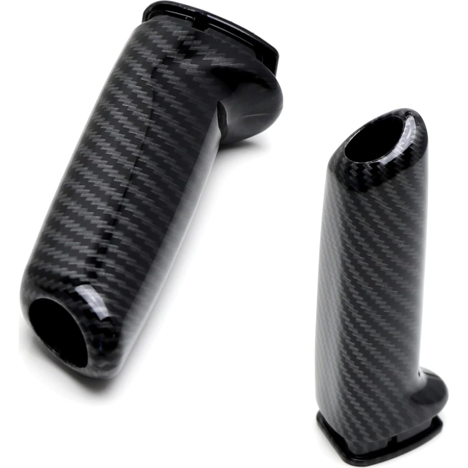 Mango de Freno de Mano iJDMTOY Fibra de Carbono ABS Compatible BMW