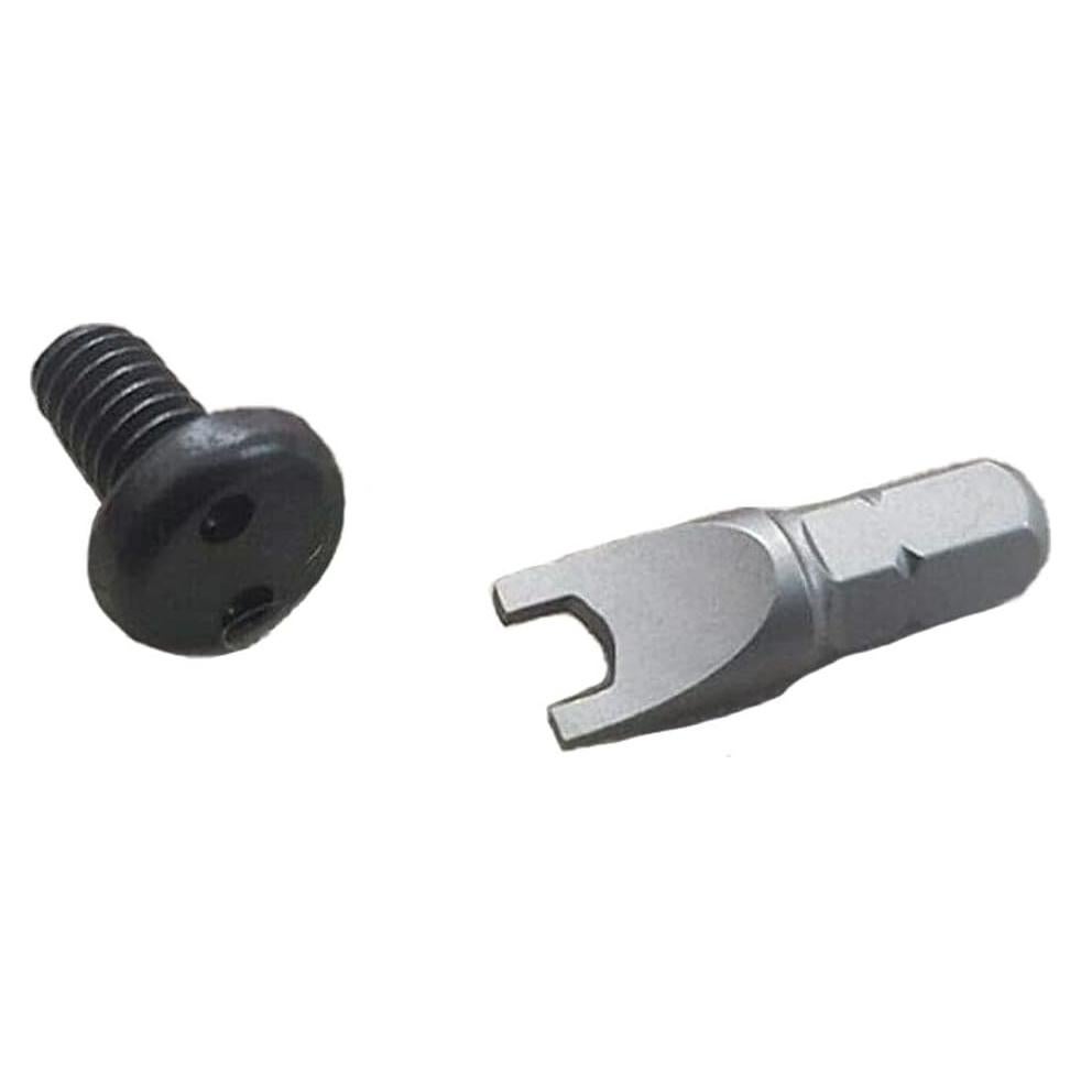 Tornillo Antirrobo de Acero Inoxidable Negro Earthtec para Motocicleta