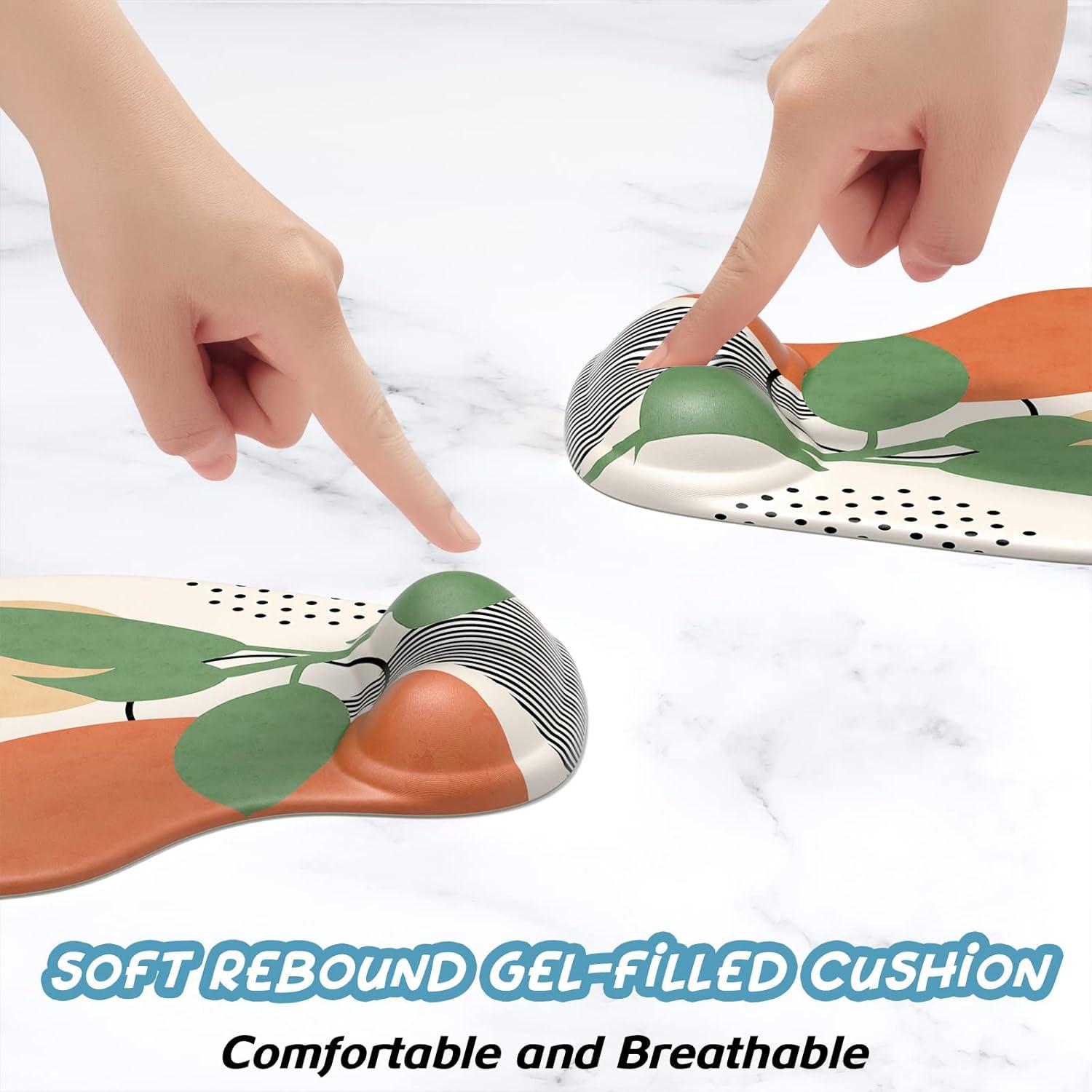 Alfombrilla de Ratón Ergonómica Hsurbtra con Soporte de Gel