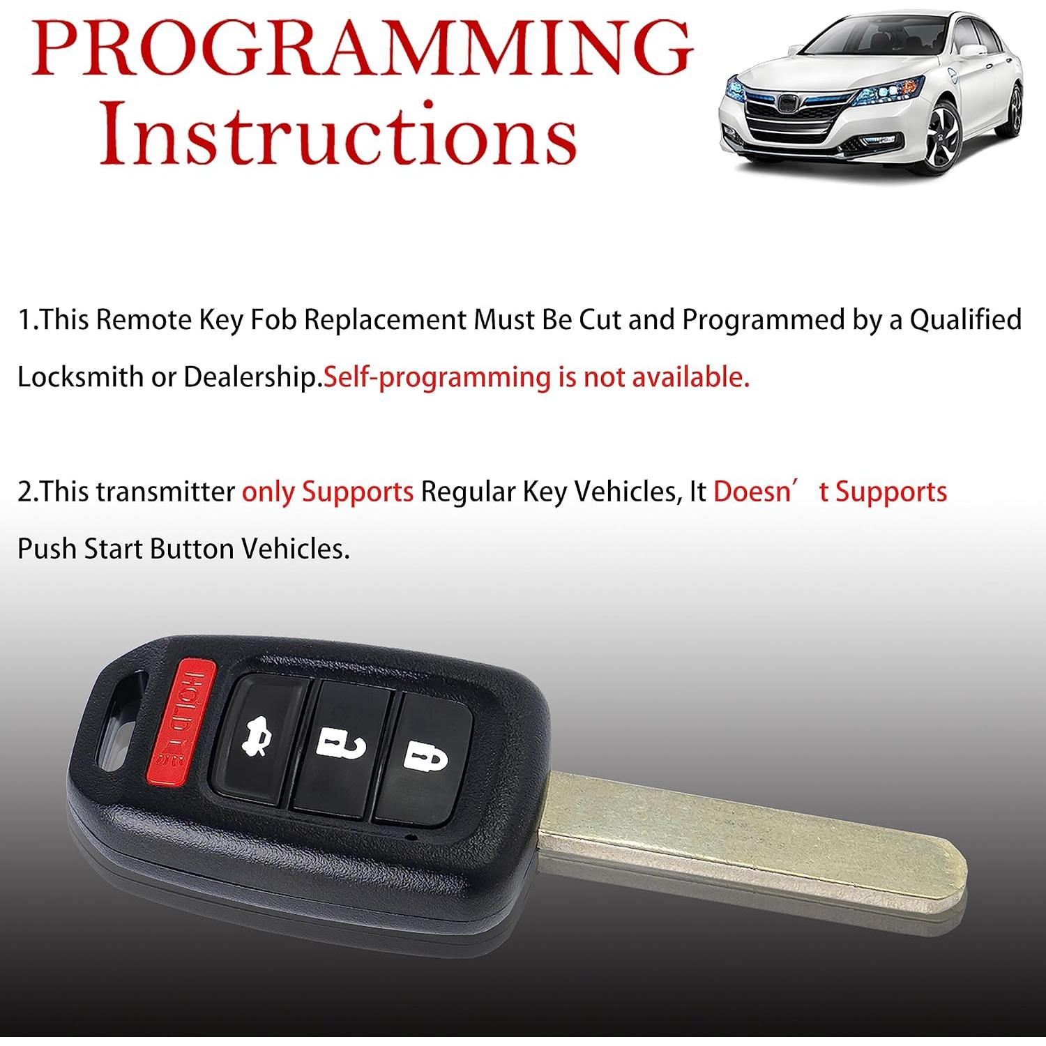 Control Remoto MechanMagic para Honda Accord y Civic 2013-2015