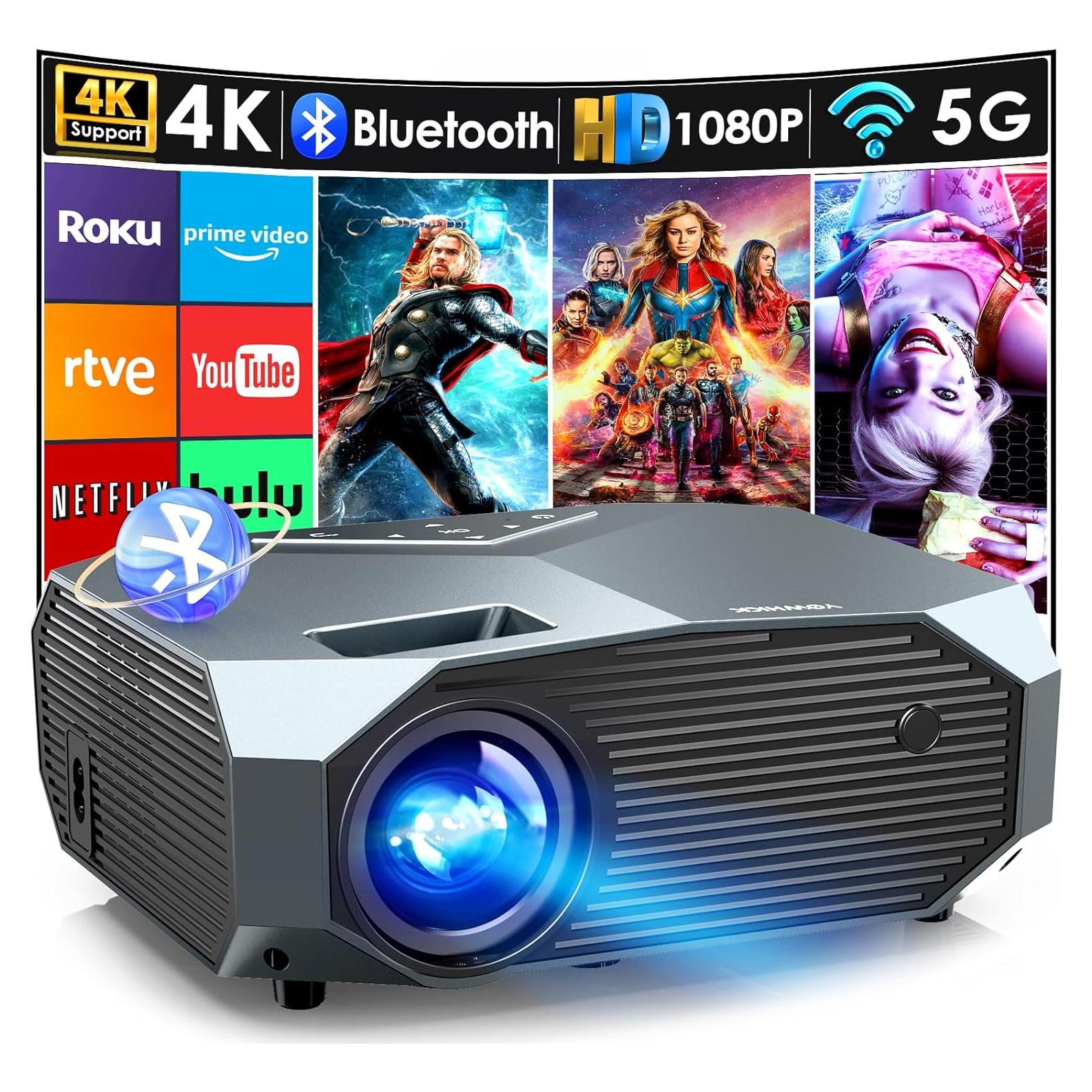 Proyector YOWHICK DP03 4K WiFi Bluetooth Nativo 1080P 20000L