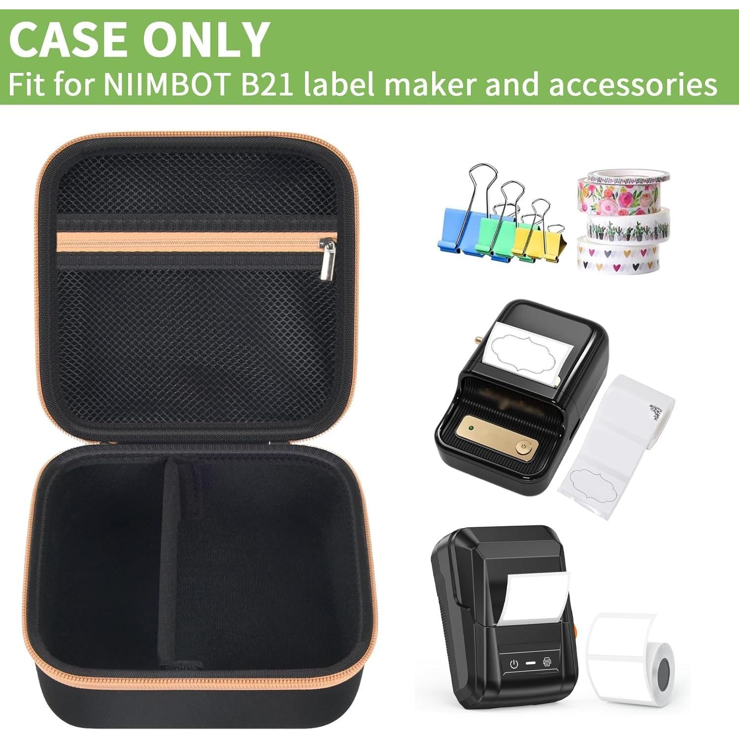 Funda ALKOO para Impresora de Etiquetas NIIMBOT B21/B1 - Negro