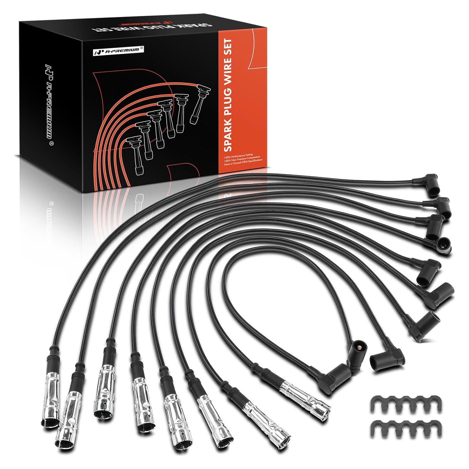 Cable de Bujía A-Premium para Mercedes-Benz W126 9 Piezas