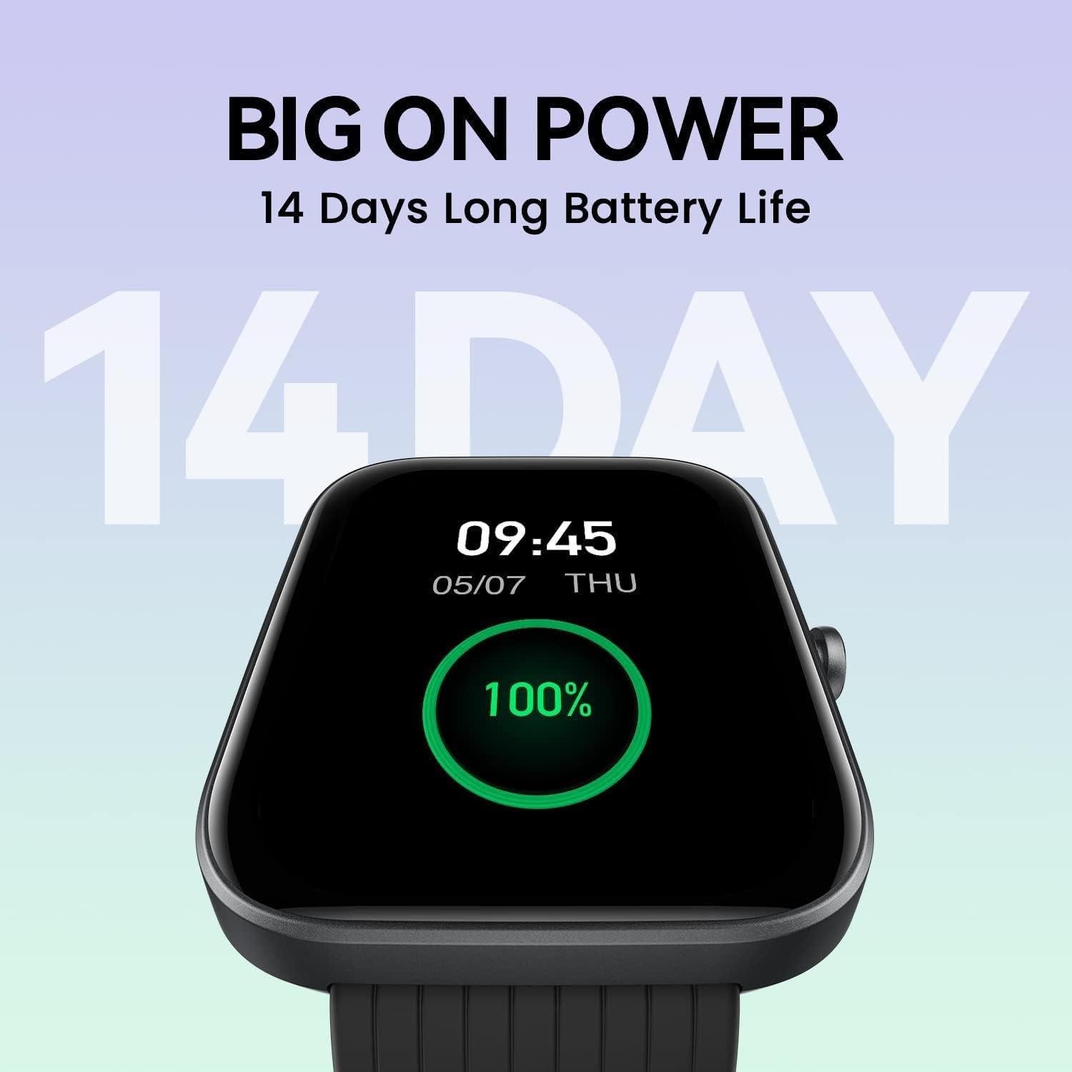 Reloj Inteligente Amazfit Bip 3 Negro 1.69" Pantalla Grande