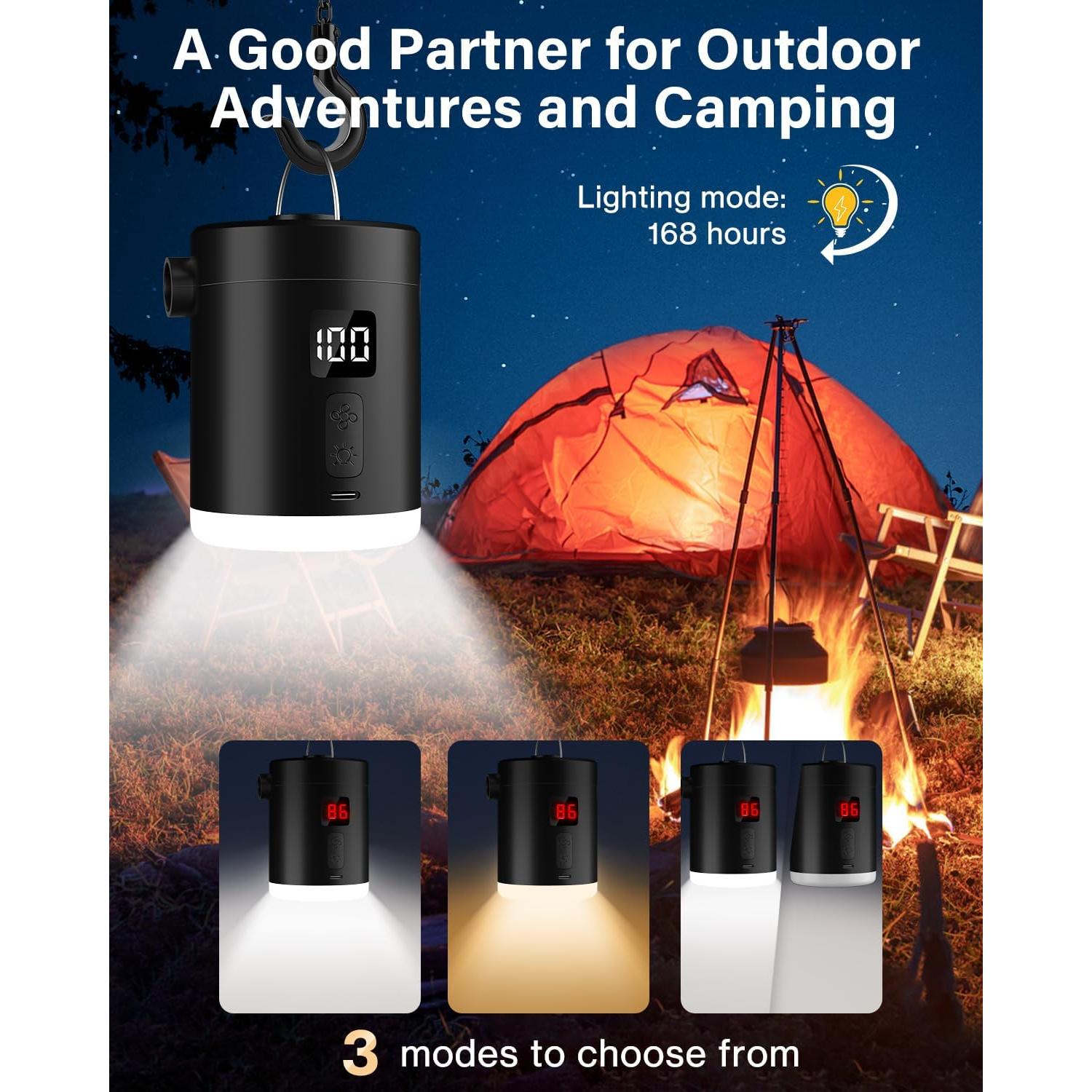 Bomba de Aire Recargable Lytool AP43123 4000mAh con Luz LED