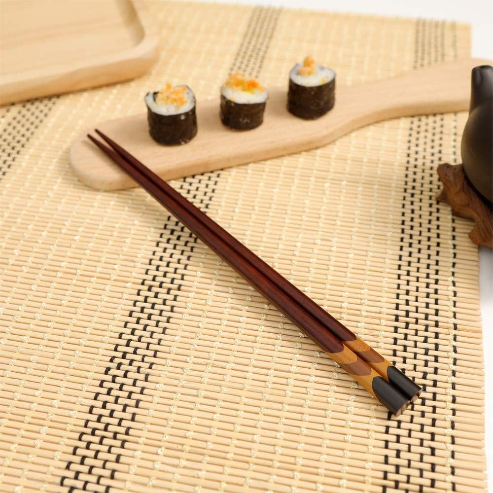Juego de Palillos de Madera Natural Antideslizantes 5 Pares