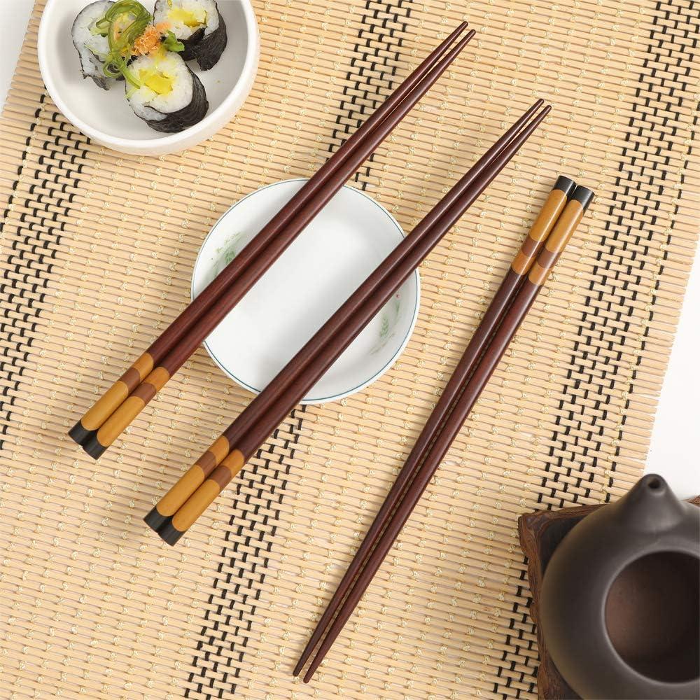 Juego de Palillos de Madera Natural Antideslizantes 5 Pares