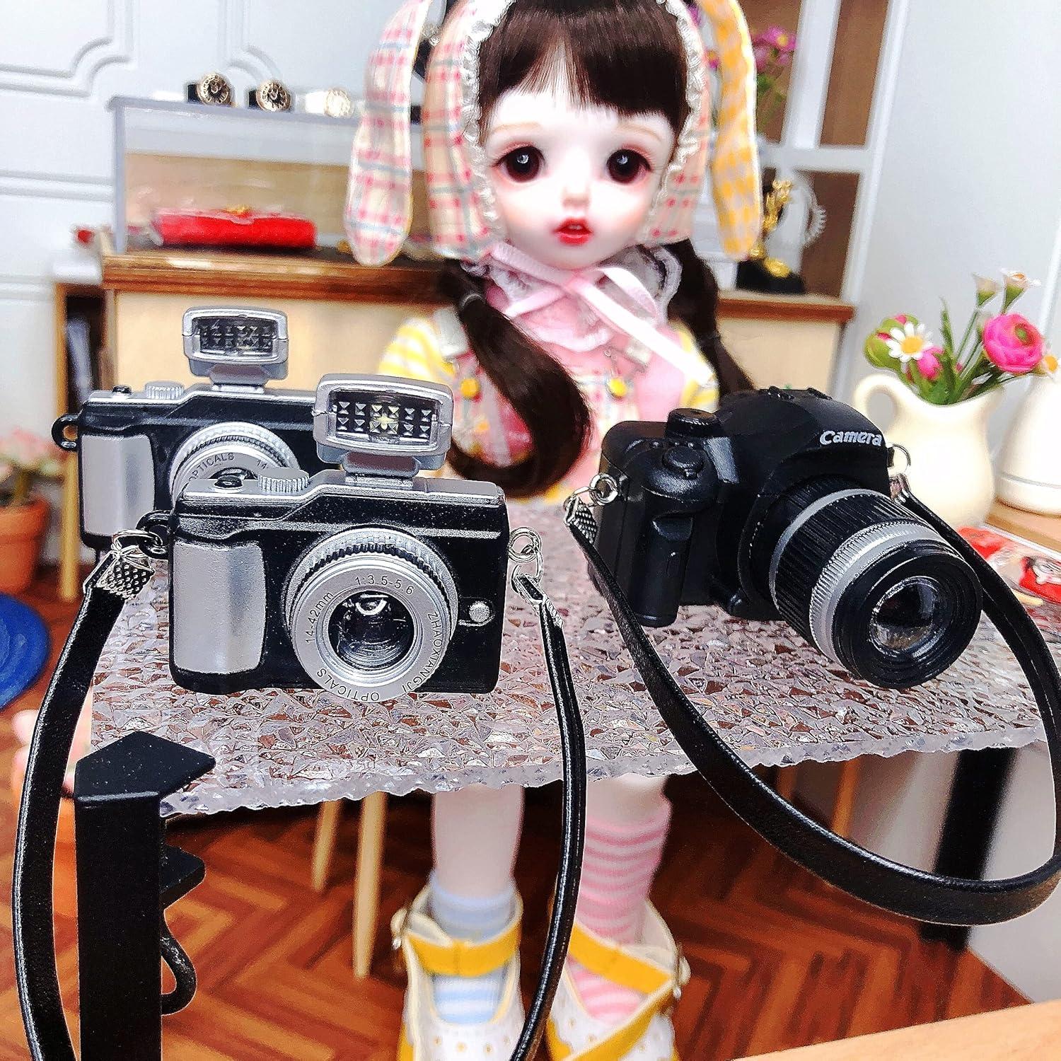 4 Mini Cámaras SLR en Escala 1:4 Bbiamsleep Accesorios