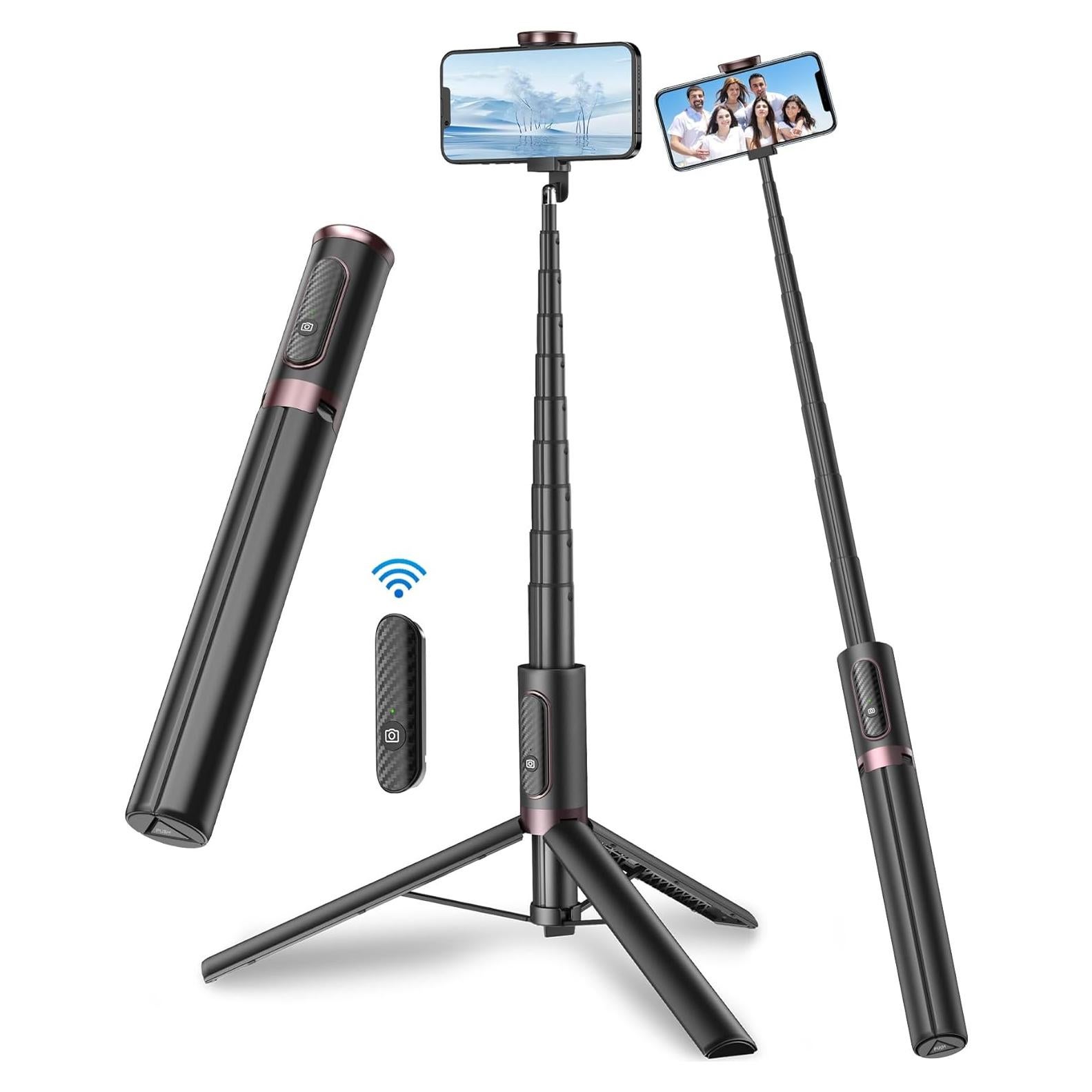 Bastón de Selfie TONEOF 67" con Trípode y Control Remoto