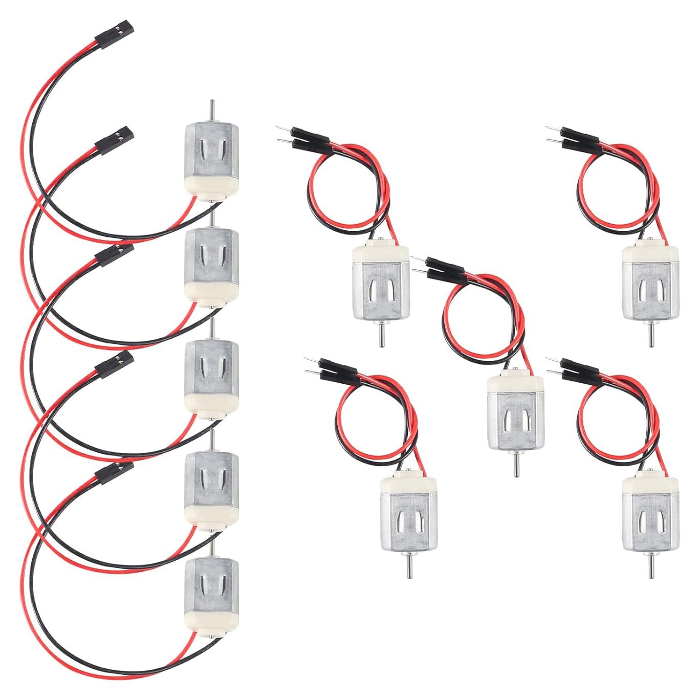 10 Motores DC Mini Tipo 130 QCCAN para Proyectos DIY 1.5V-6V