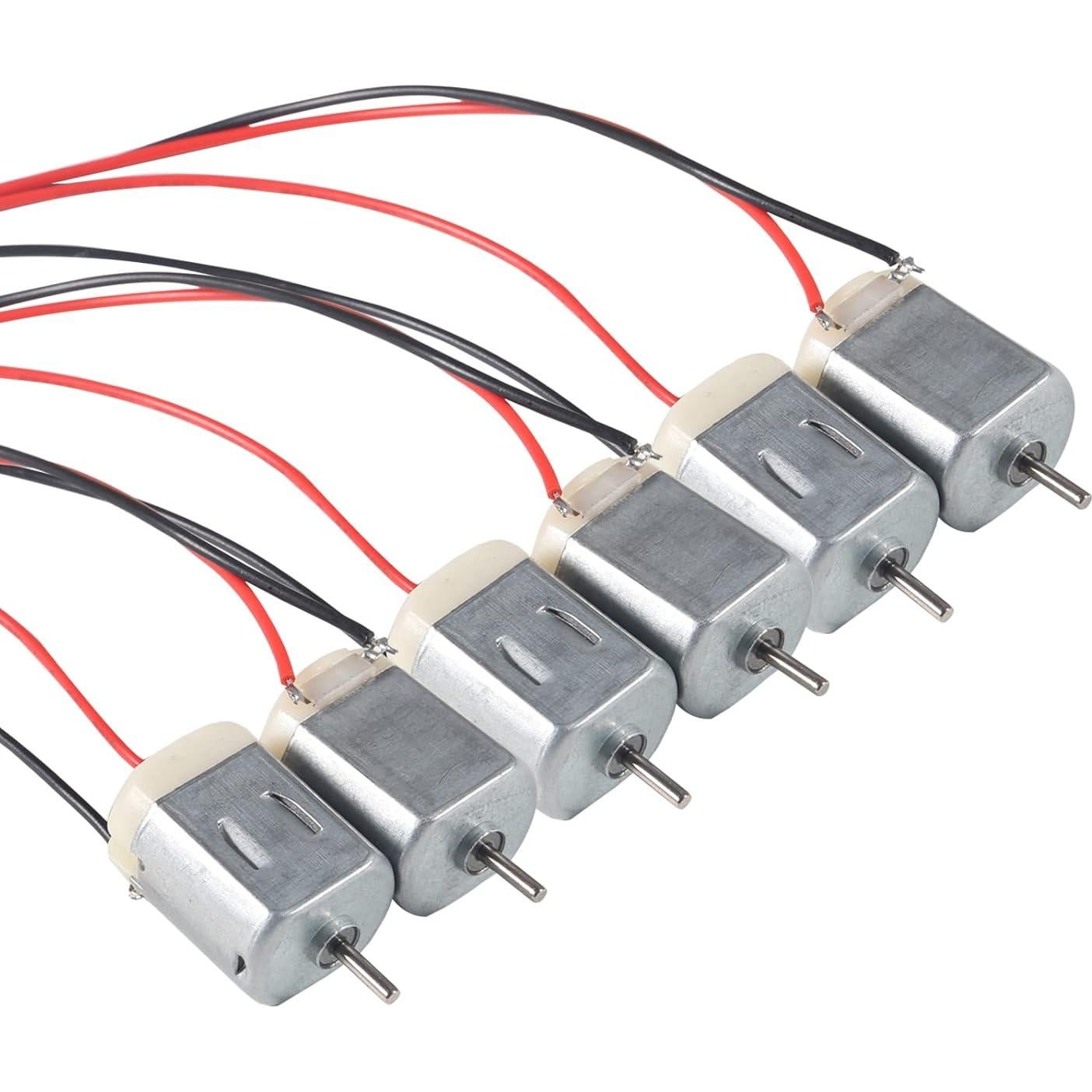 10 Motores DC Mini Tipo 130 QCCAN para Proyectos DIY 1.5V-6V