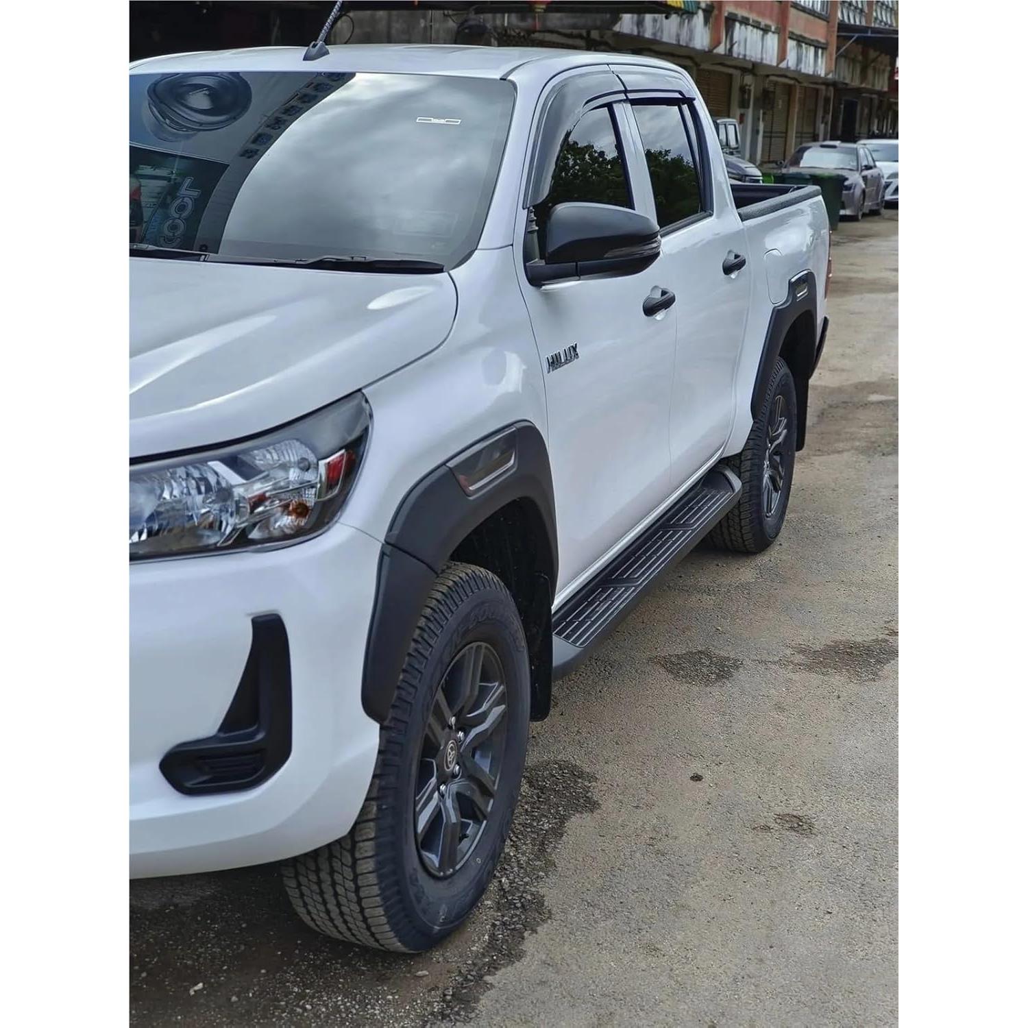 Guardabarros Fend Flares FIQUOPLAX para Toyota Hilux Revo 2015-2023 6pcs