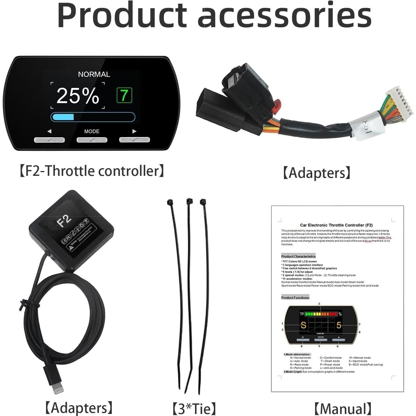 Controlador de Respuesta del Acelerador Qagea 807 - 9 Modos