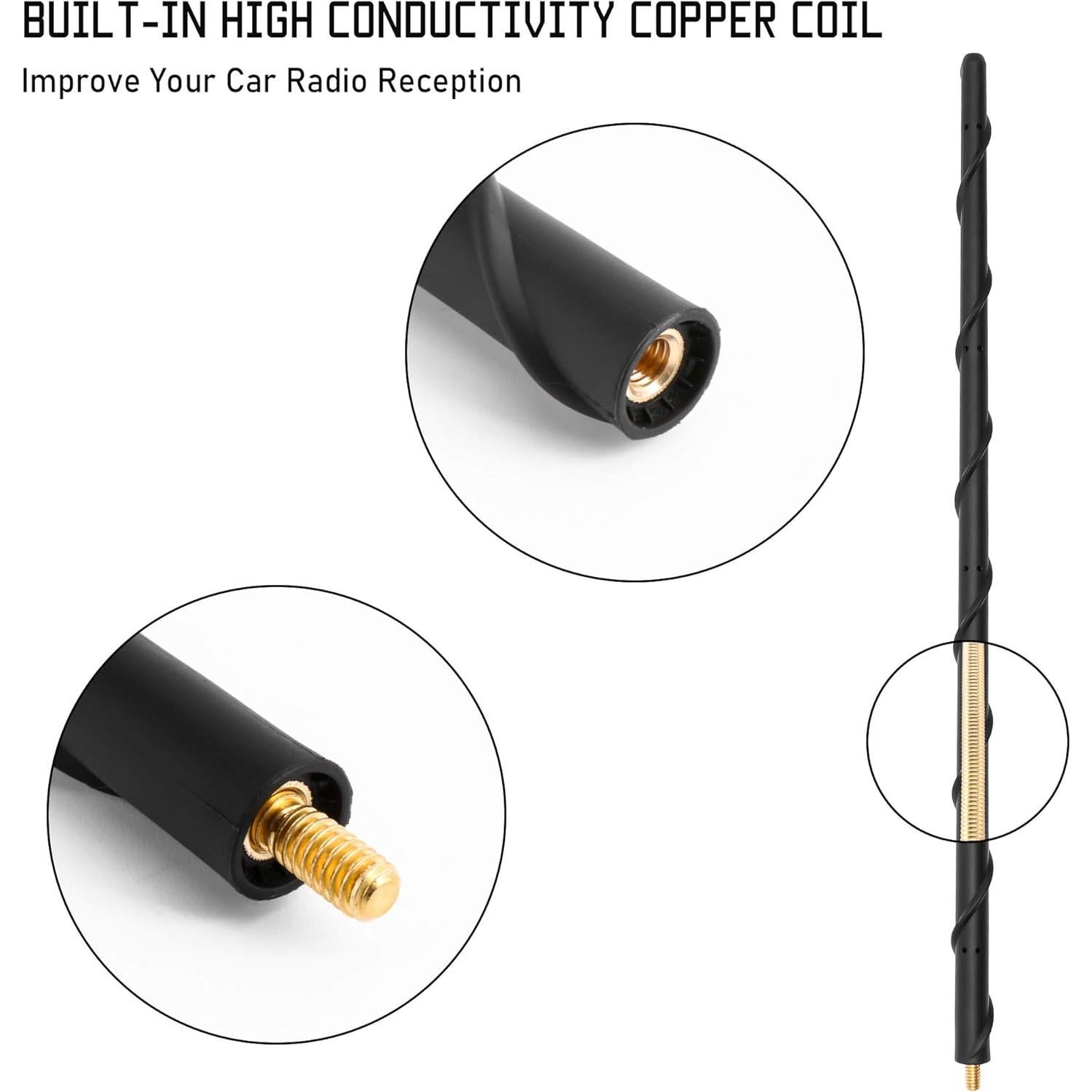 Antena de Coche KSaAuto 40 cm para Ford F150 F250 F350 Bronco