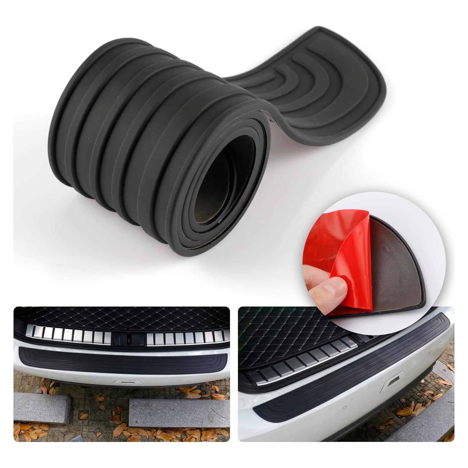 Protector de Parachoques Trasero SINGARO 105.7cm x 9.1cm Negro