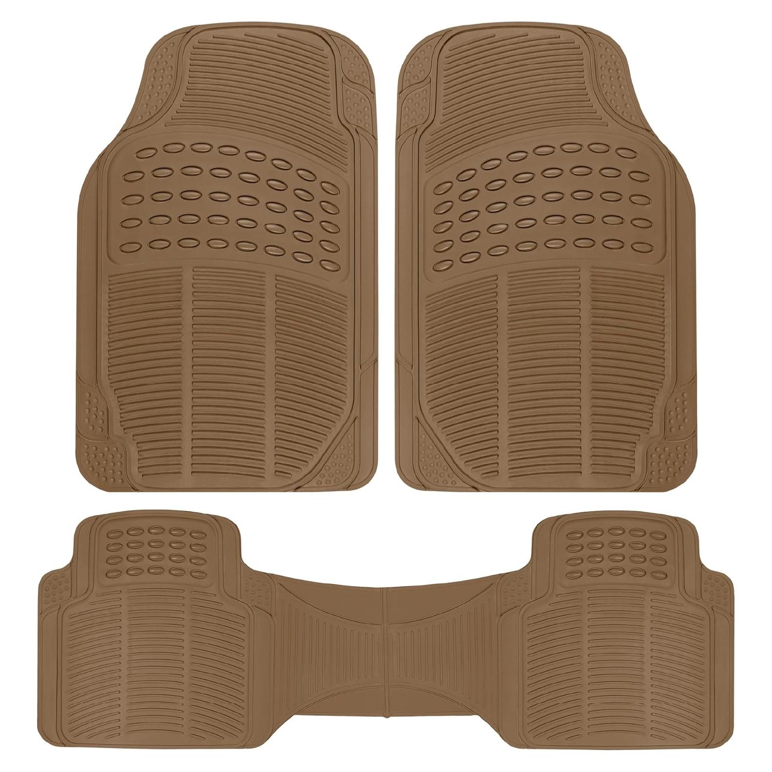 Alfombrillas para Autos BDK M783BG 3 Piezas Beige Ajuste Universal