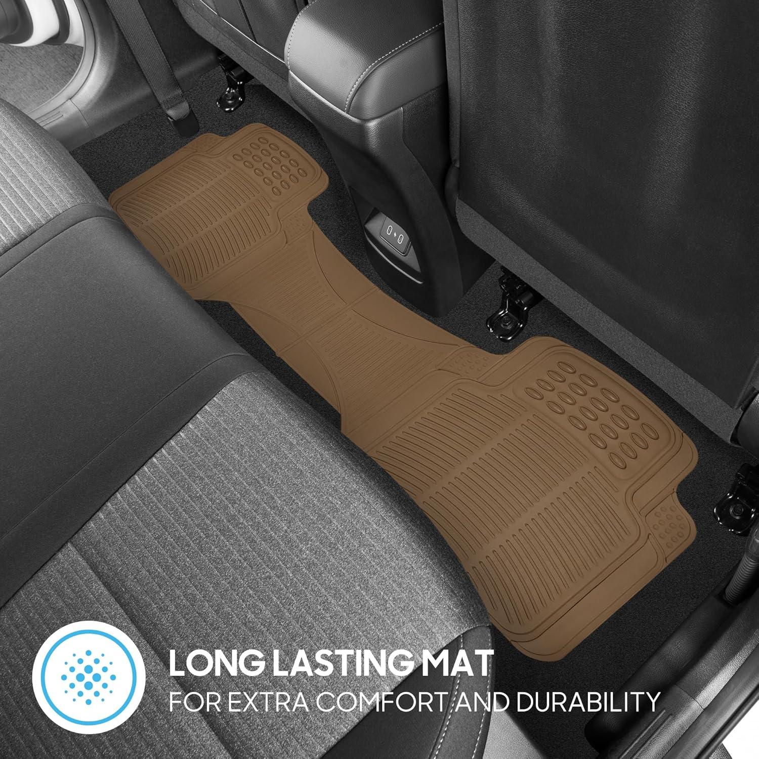 Alfombrillas para Autos BDK M783BG 3 Piezas Beige Ajuste Universal