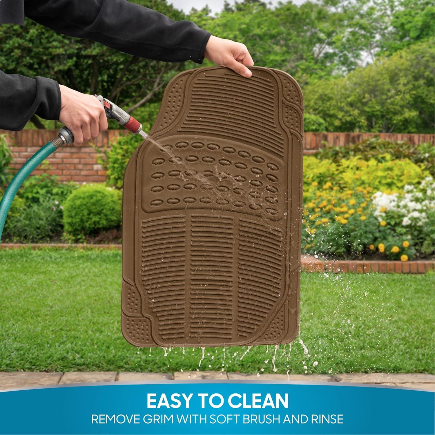 Alfombrillas para Autos BDK M783BG 3 Piezas Beige Ajuste Universal