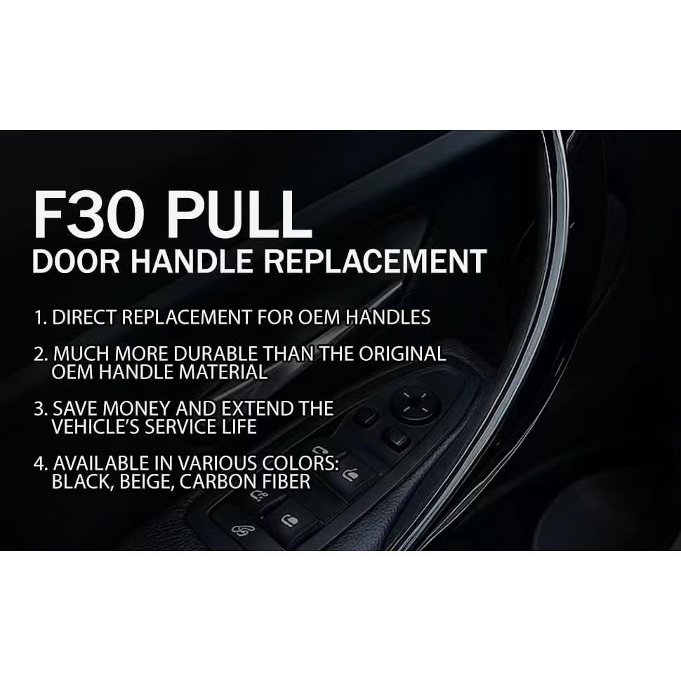 Kit de 4 Manijas de Puerta Interior iCarPro para BMW F30 F32