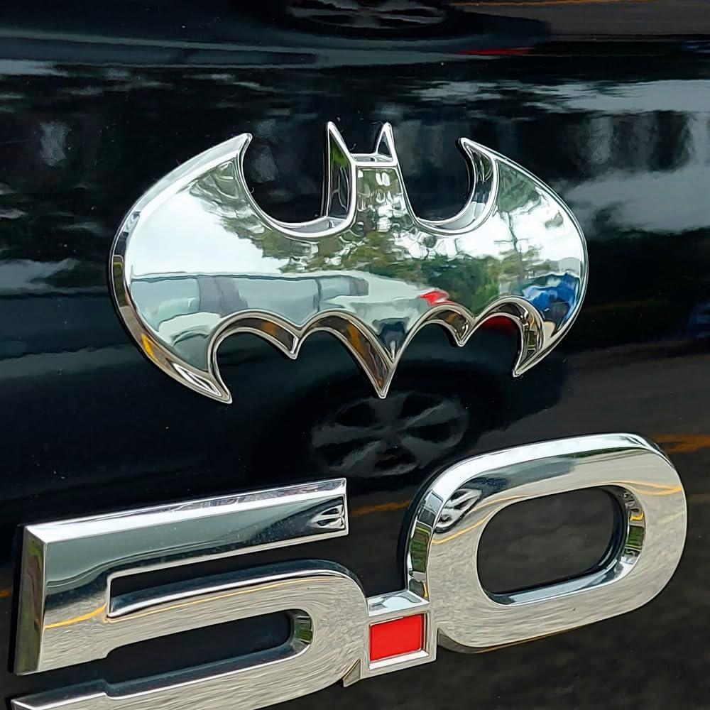 Emblema de Auto Fan Emblems Batman Batwing 3D Cromo 9.5x4.6cm