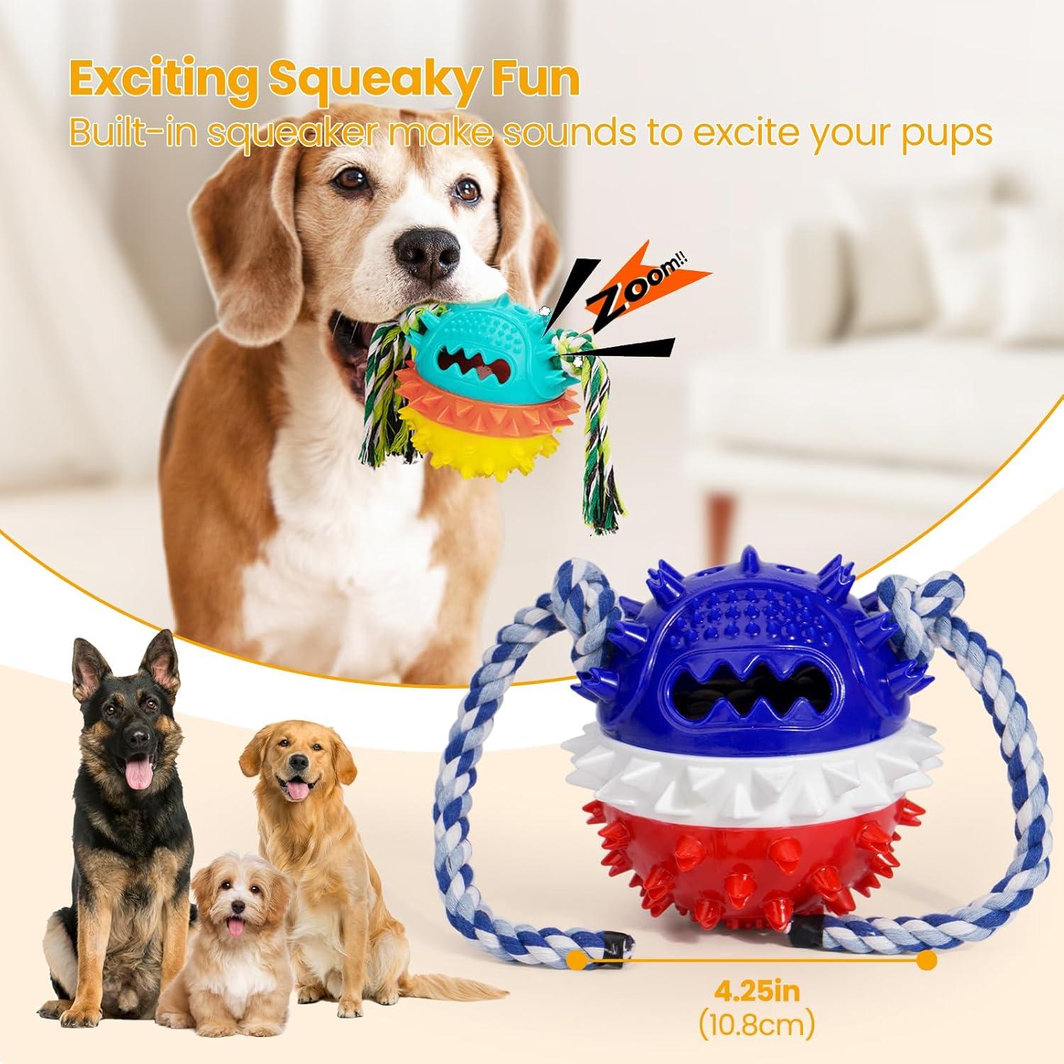 Juguetes para Perros HGB - Paquete de 2, Interactivos y Resistentes