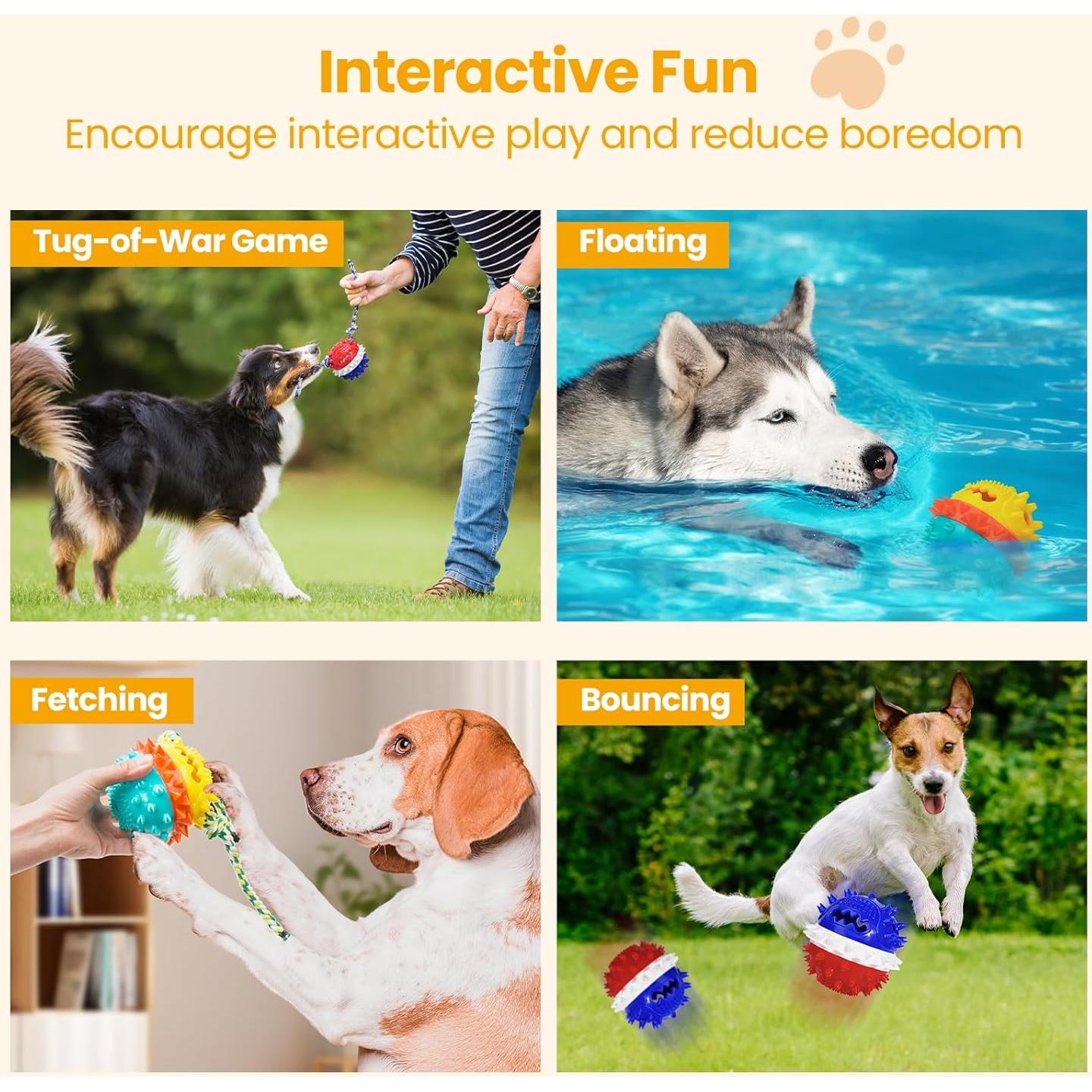 Juguetes para Perros HGB - Paquete de 2, Interactivos y Resistentes