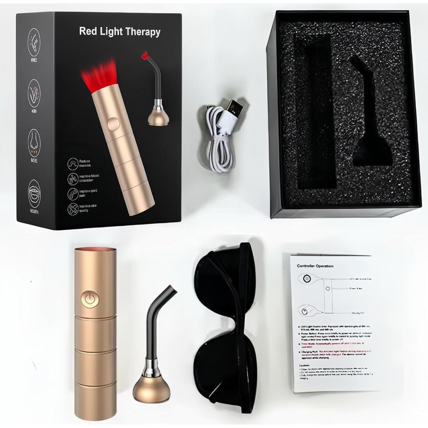 Terapia de Luz Roja NINSI M12 LED Portátil Alivio Dolor