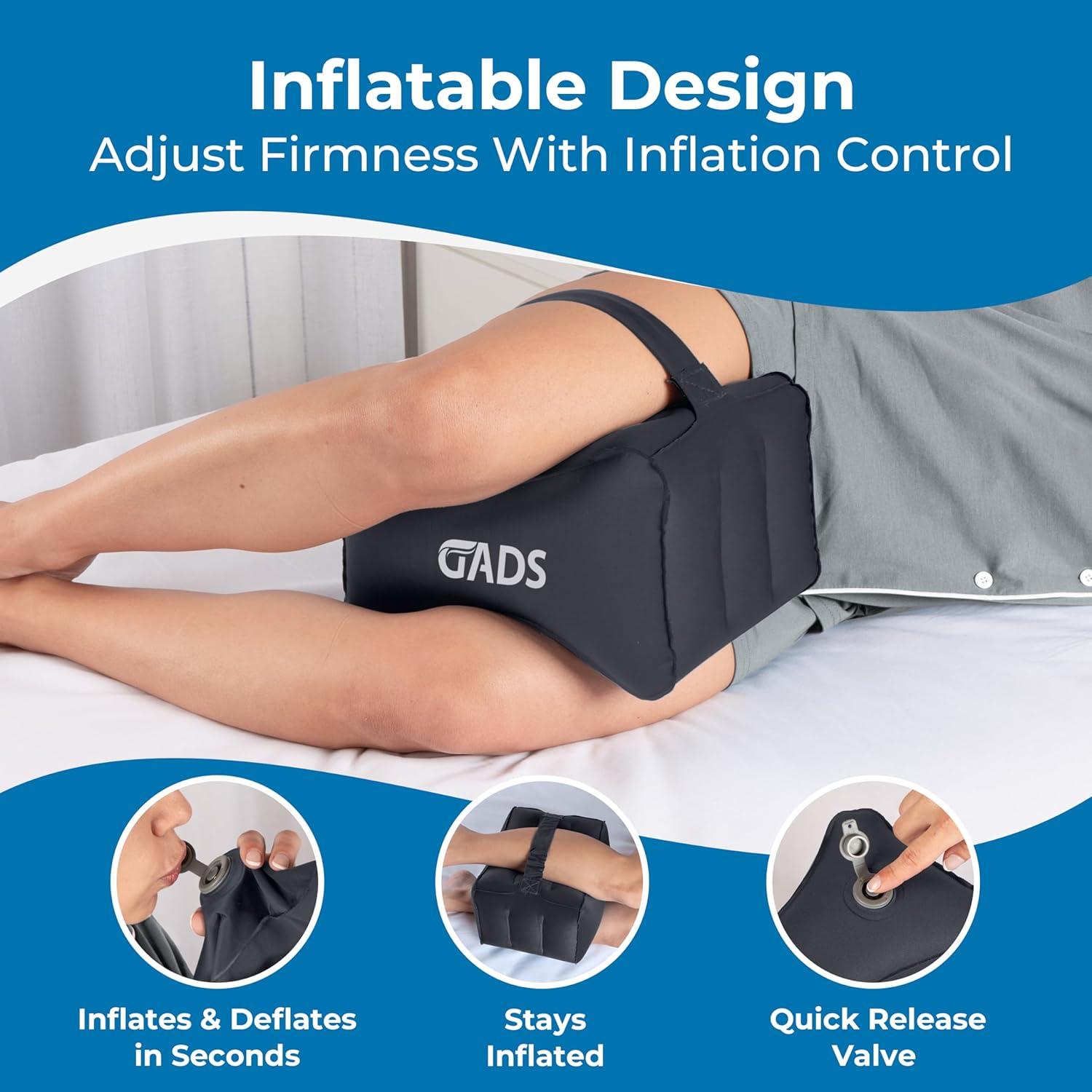 Almohada Inflable para Rodillas Gads - Alivio Dolor Espalda y Ciática