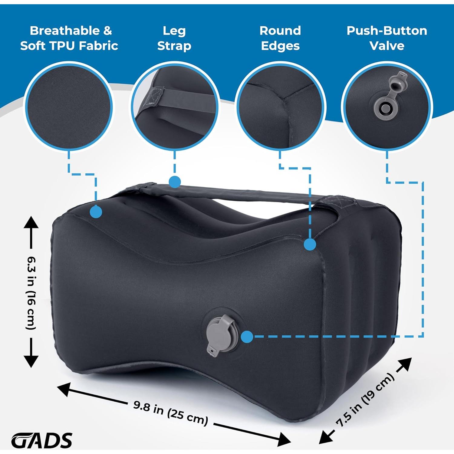 Almohada Inflable para Rodillas Gads - Alivio Dolor Espalda y Ciática