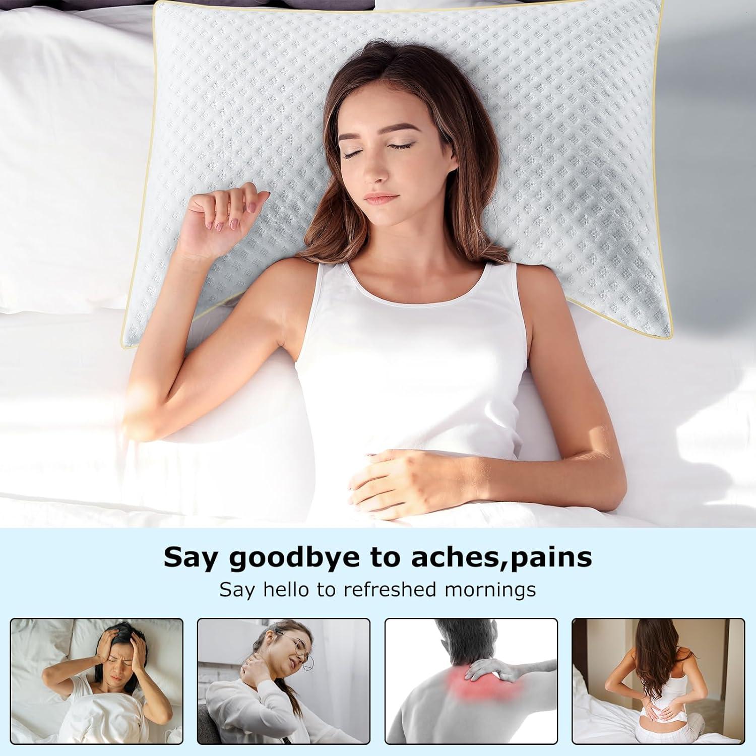 Almohada Ergonomica Sofslee Estándar Espuma Viscoelástica Ajustable