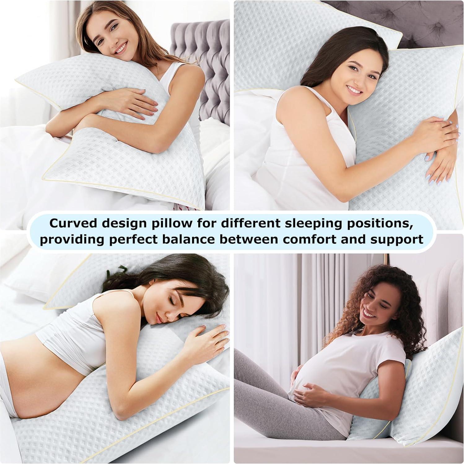Almohada Ergonomica Sofslee Estándar Espuma Viscoelástica Ajustable