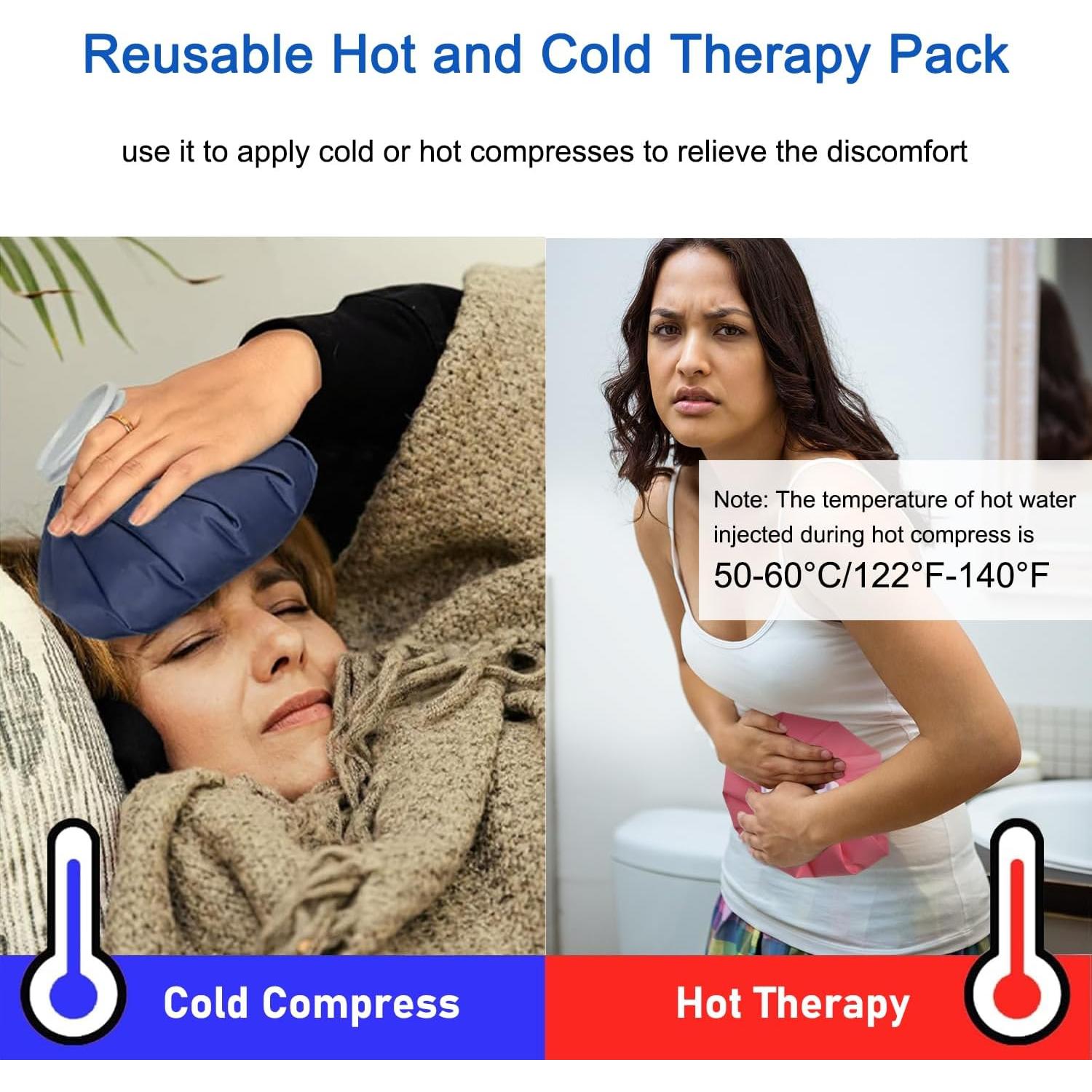 Bolsas de Hielo Reutilizables Capshat - 4 Paquetes, 3 Tamaños