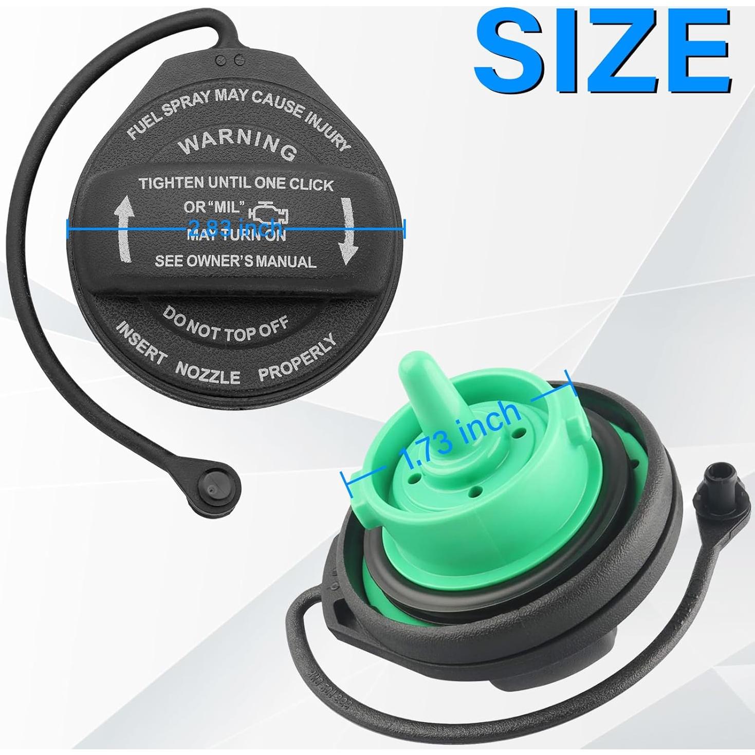 Tapa de combustible NIULPFZTK 3C0201550N para VW CC, Eos, Passat, Tiguan