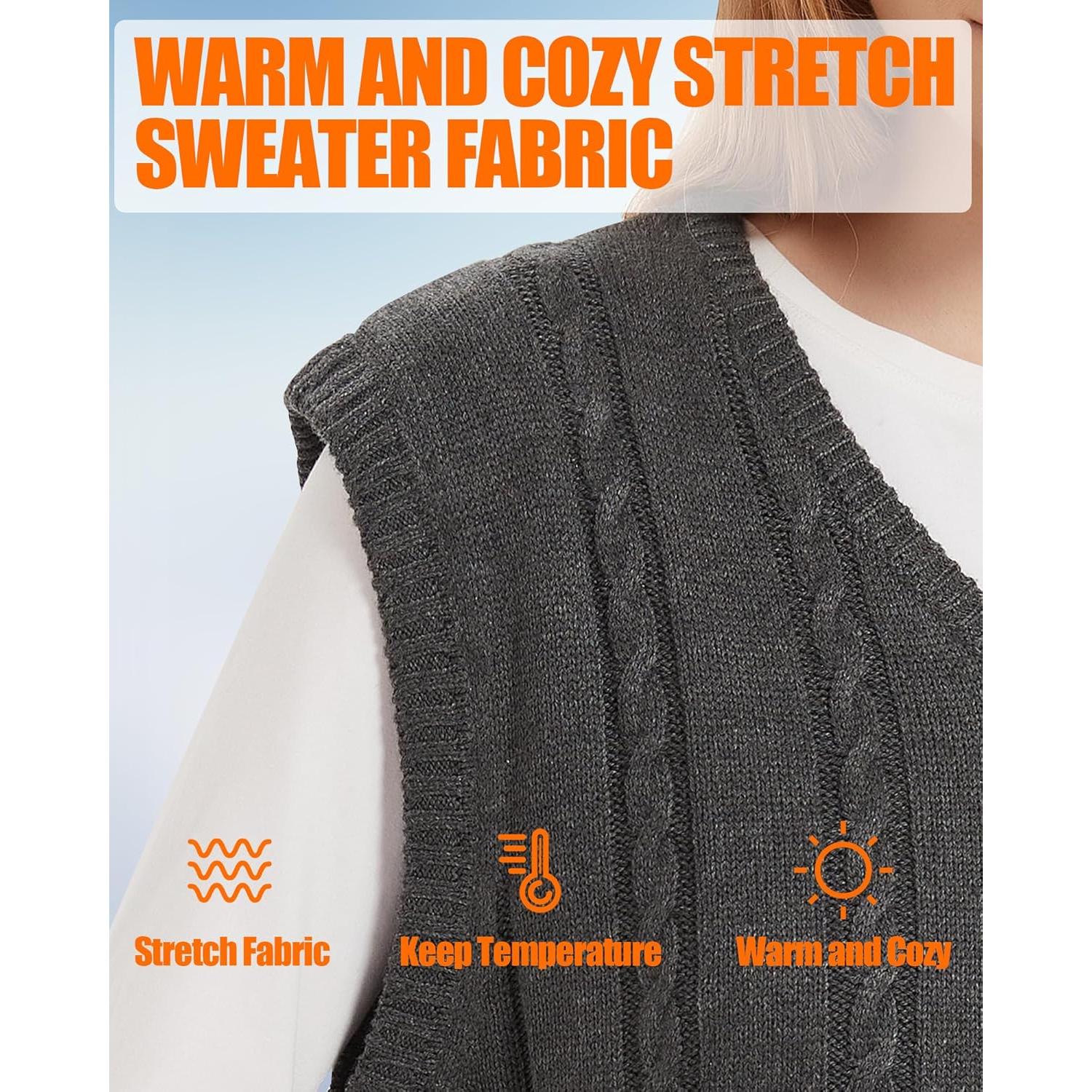 Chaleco Suéter Calentado Unisex R-TAX 7.4V 10000mAh Gris