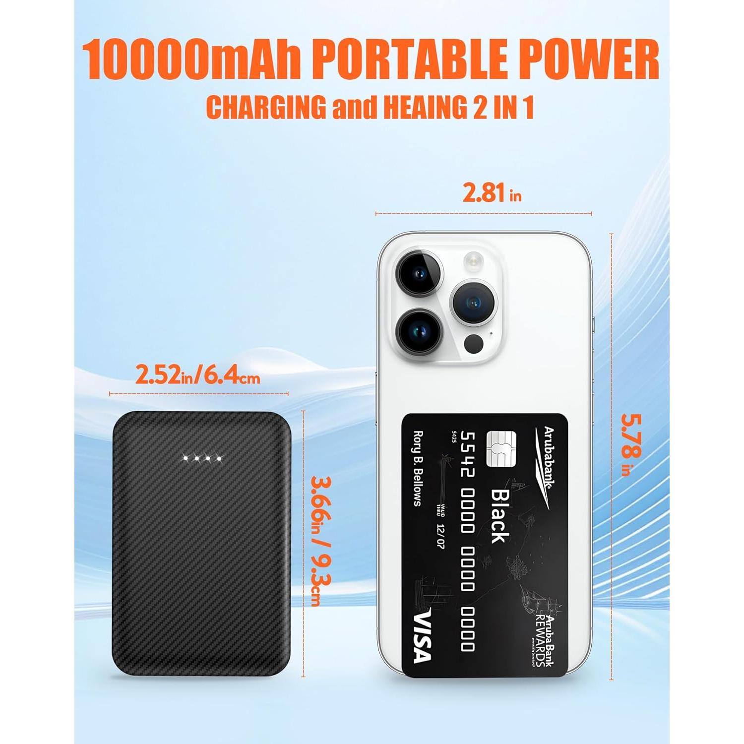 Chaleco Suéter Calentado Unisex R-TAX 7.4V 10000mAh Gris