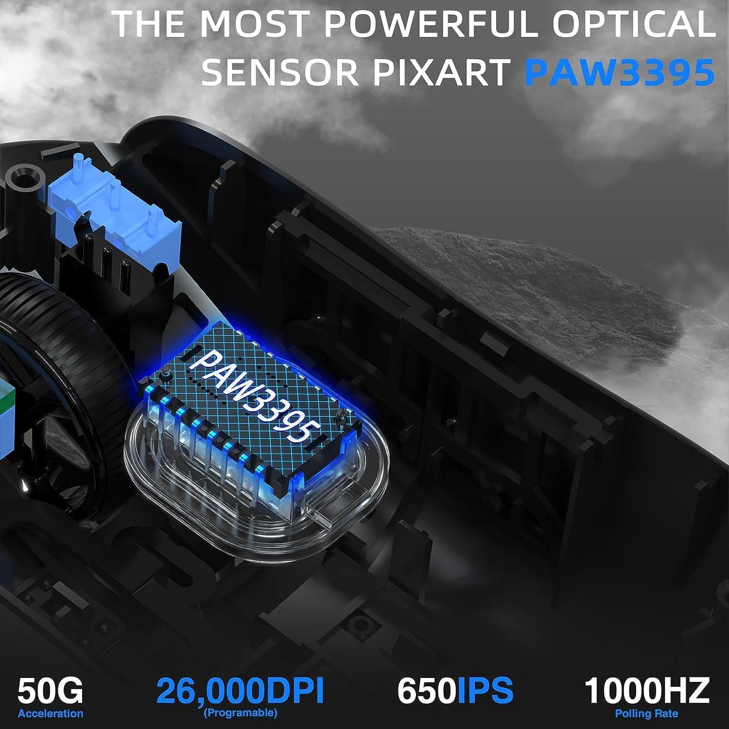 Ratón Gaming Inalámbrico A.JAZZ AJ139 G Pro 59g 26000DPI