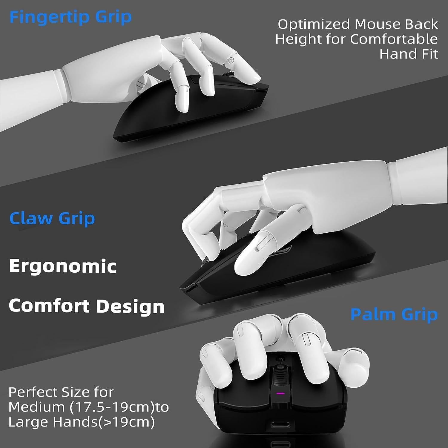 Ratón Gaming Inalámbrico A.JAZZ AJ139 G Pro 59g 26000DPI