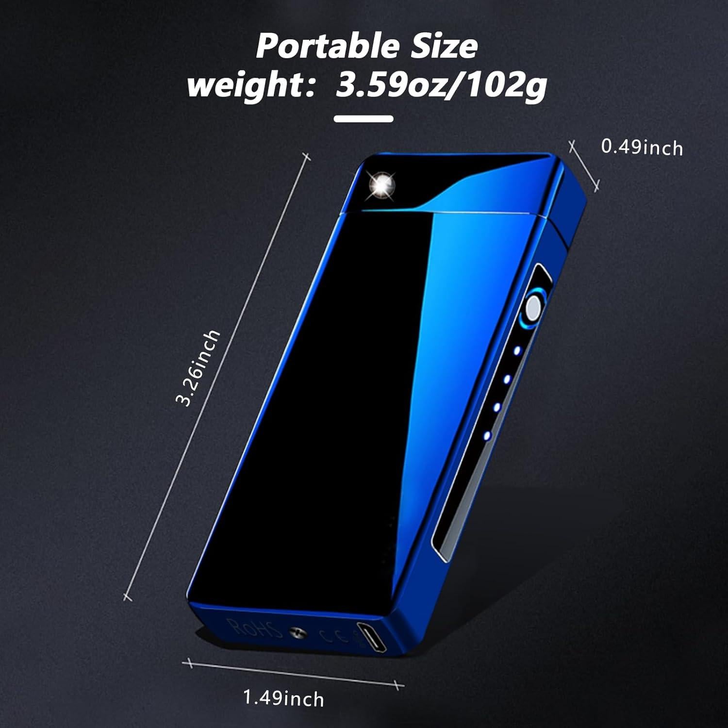 Encendedor Eléctrico de Plasma BABOBIU Azul Hielo Recargable