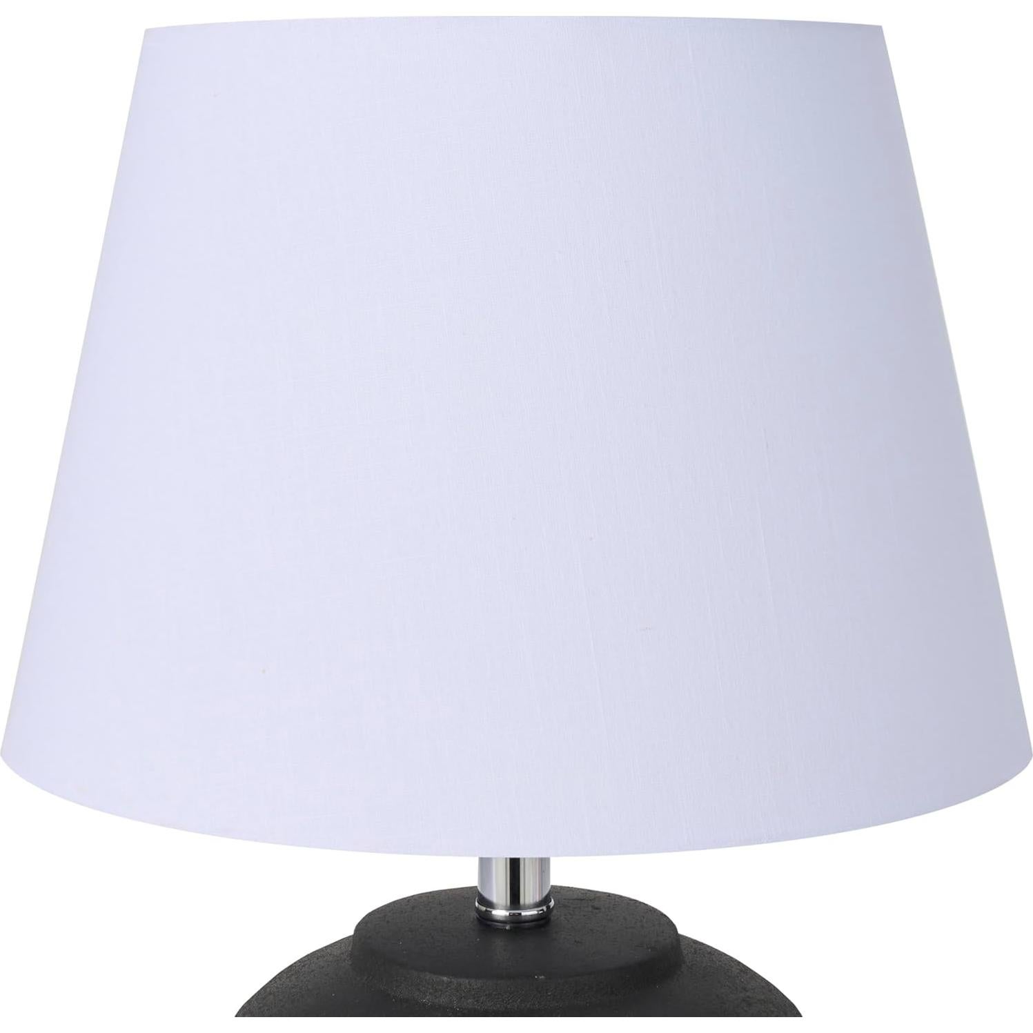 Lámpara de Mesa Nourison de Cerámica Negra 50.8 cm