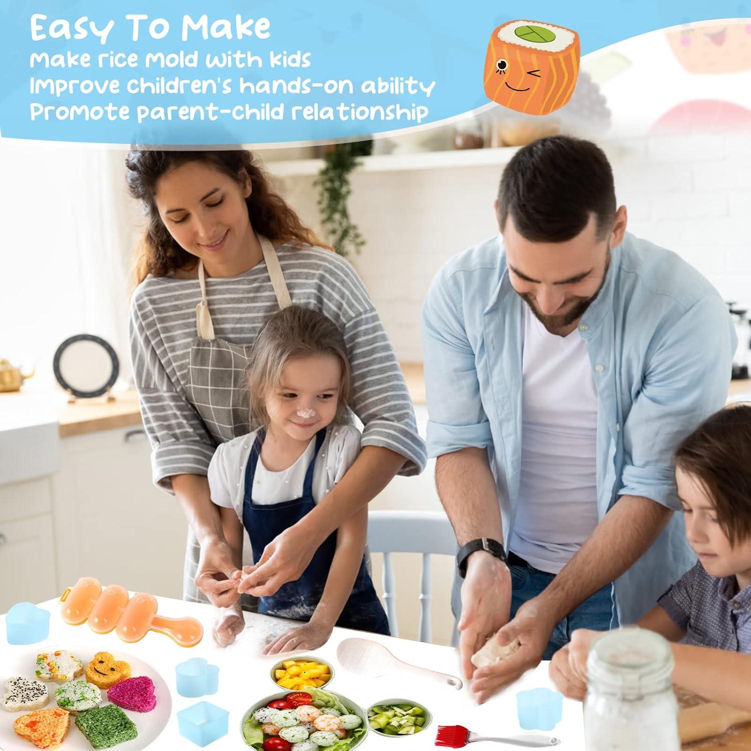 Kit de Molde para Onigiri MLRYH - 8 Piezas, Libre de BPA