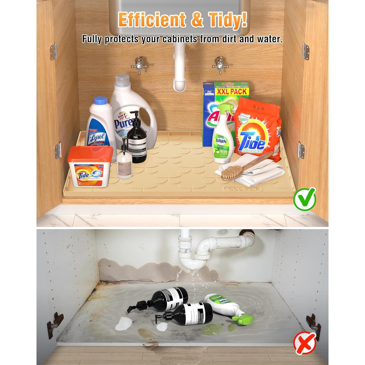 Tapete Impermeable CoolFair 86.36x55.88 cm Silicona Beige