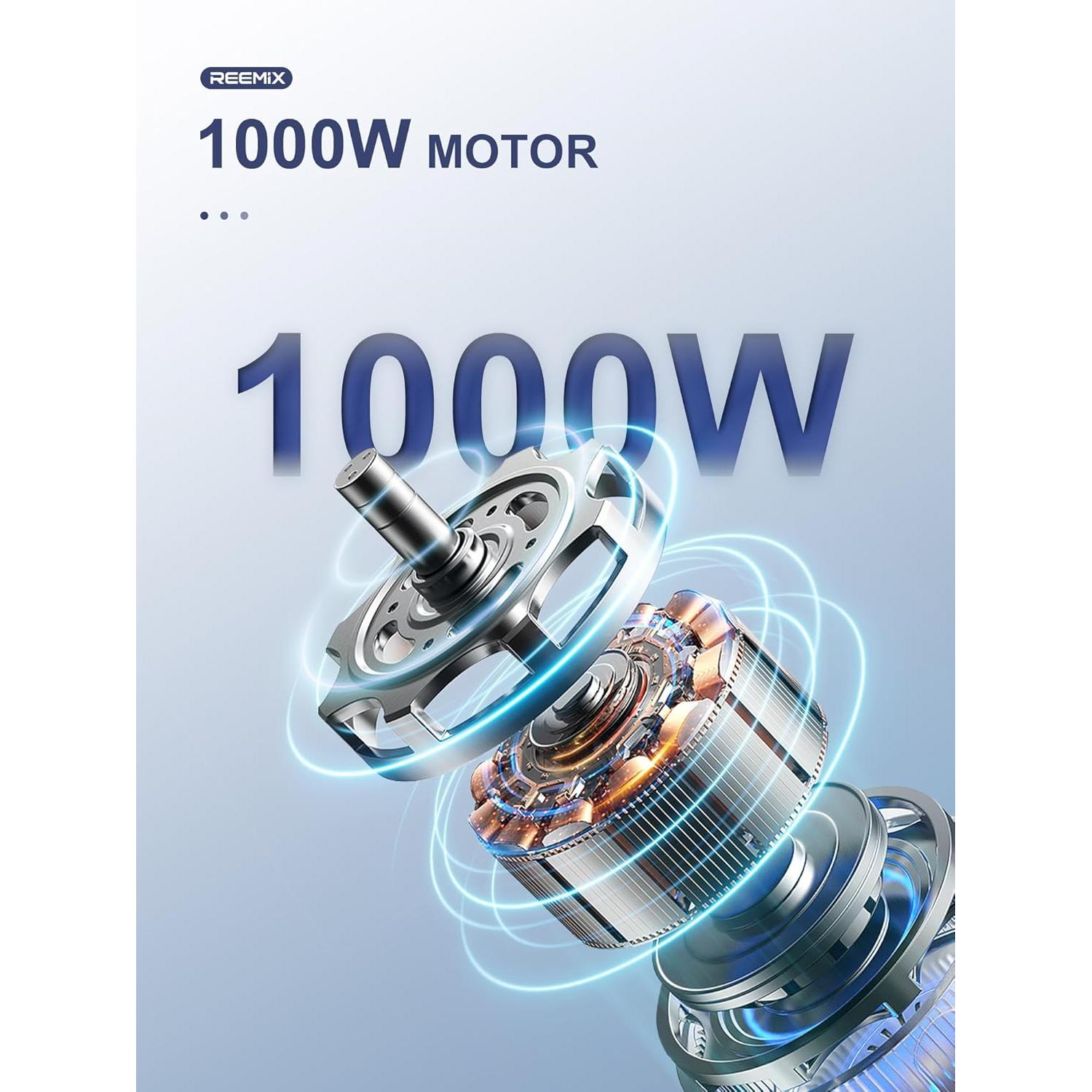 Batidora de Inmersión Reemix 5 en 1 1000W Acero Inoxidable