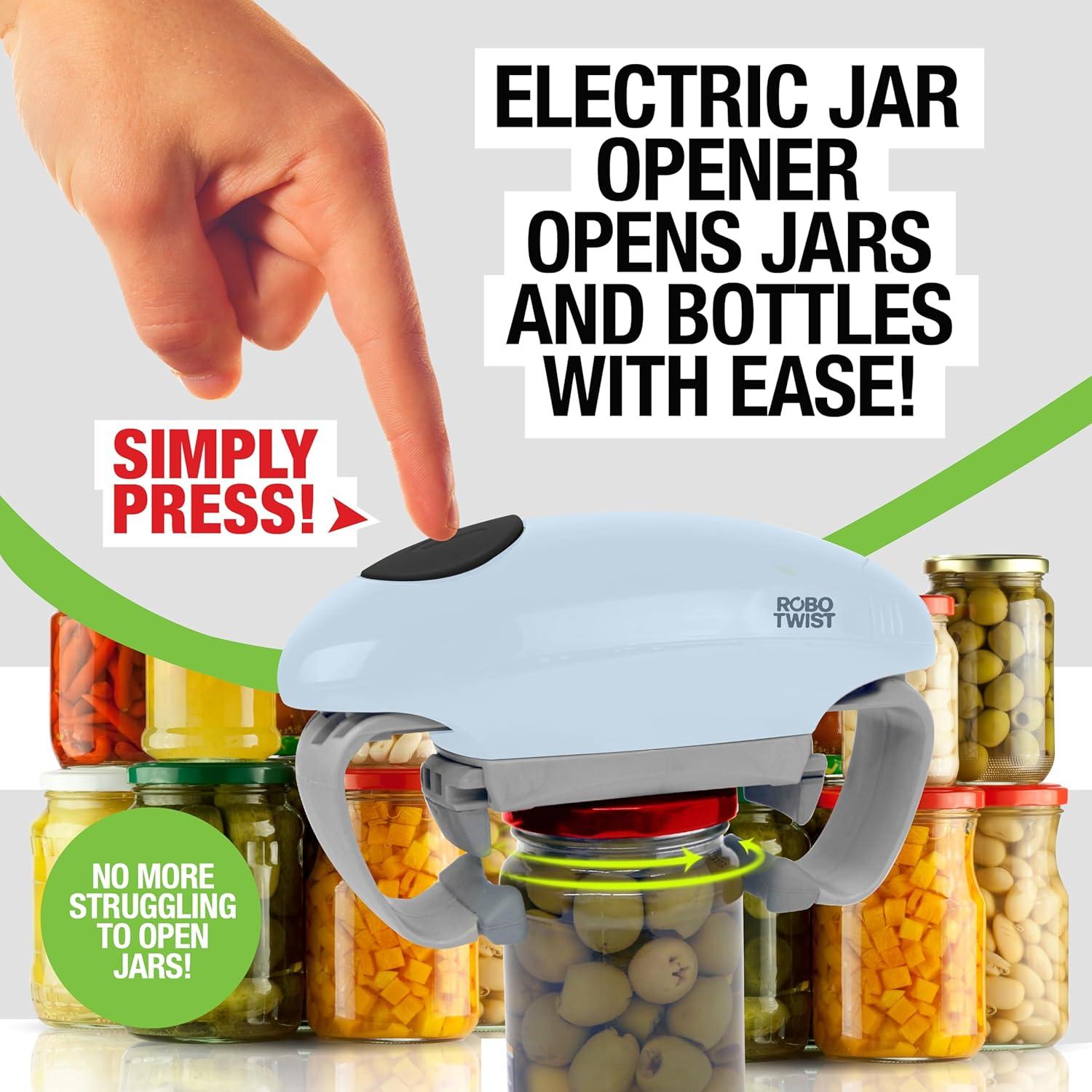 Abridor de Tarros Eléctrico EMSON Robotwist Azul Automático